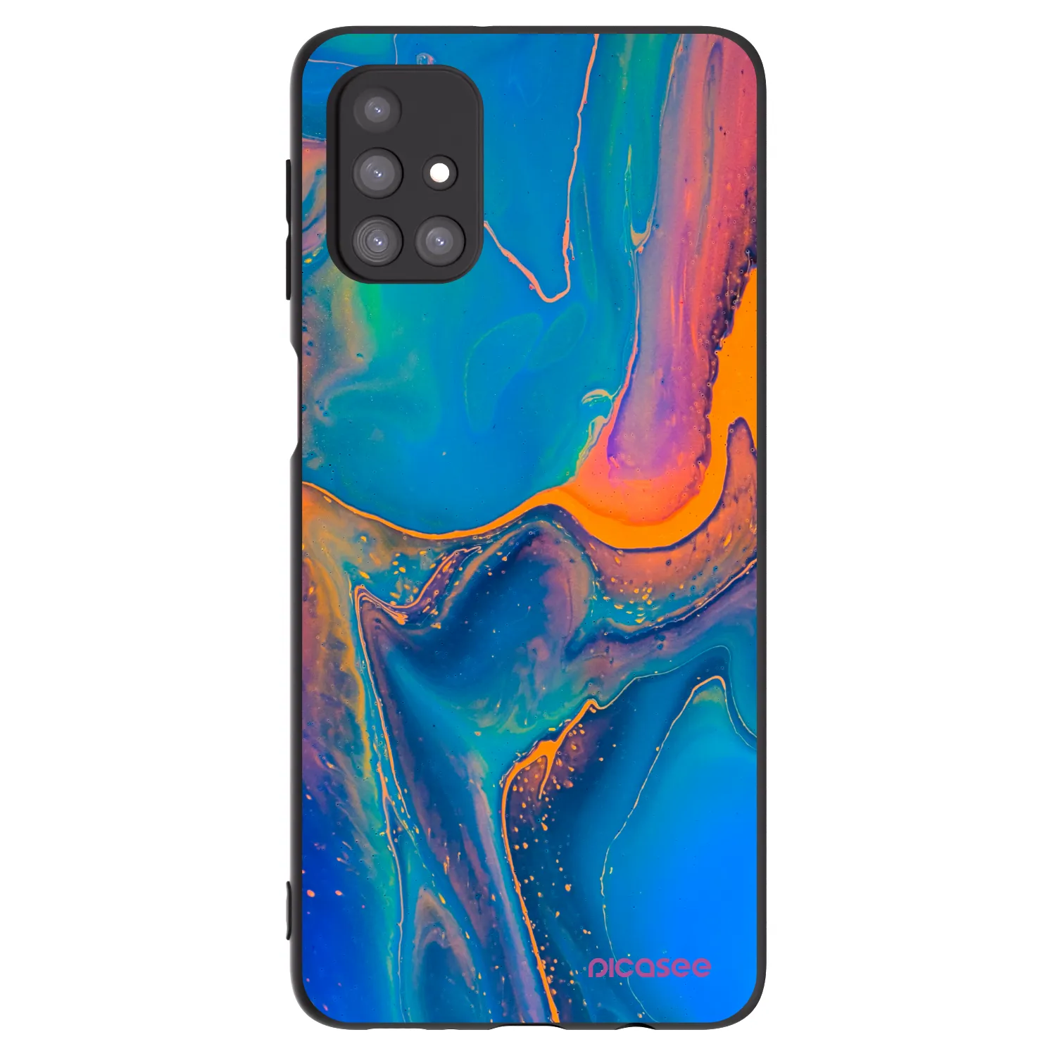 Picasee silikonový černý obal pro Samsung Galaxy M31s - Rainbow