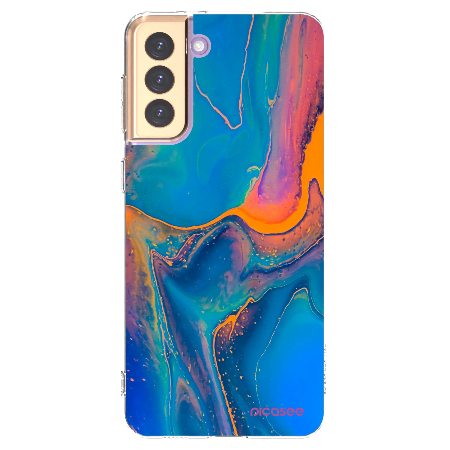 Picasee silikonový průhledný obal pro Samsung Galaxy S21+ 5G G996F - Rainbow