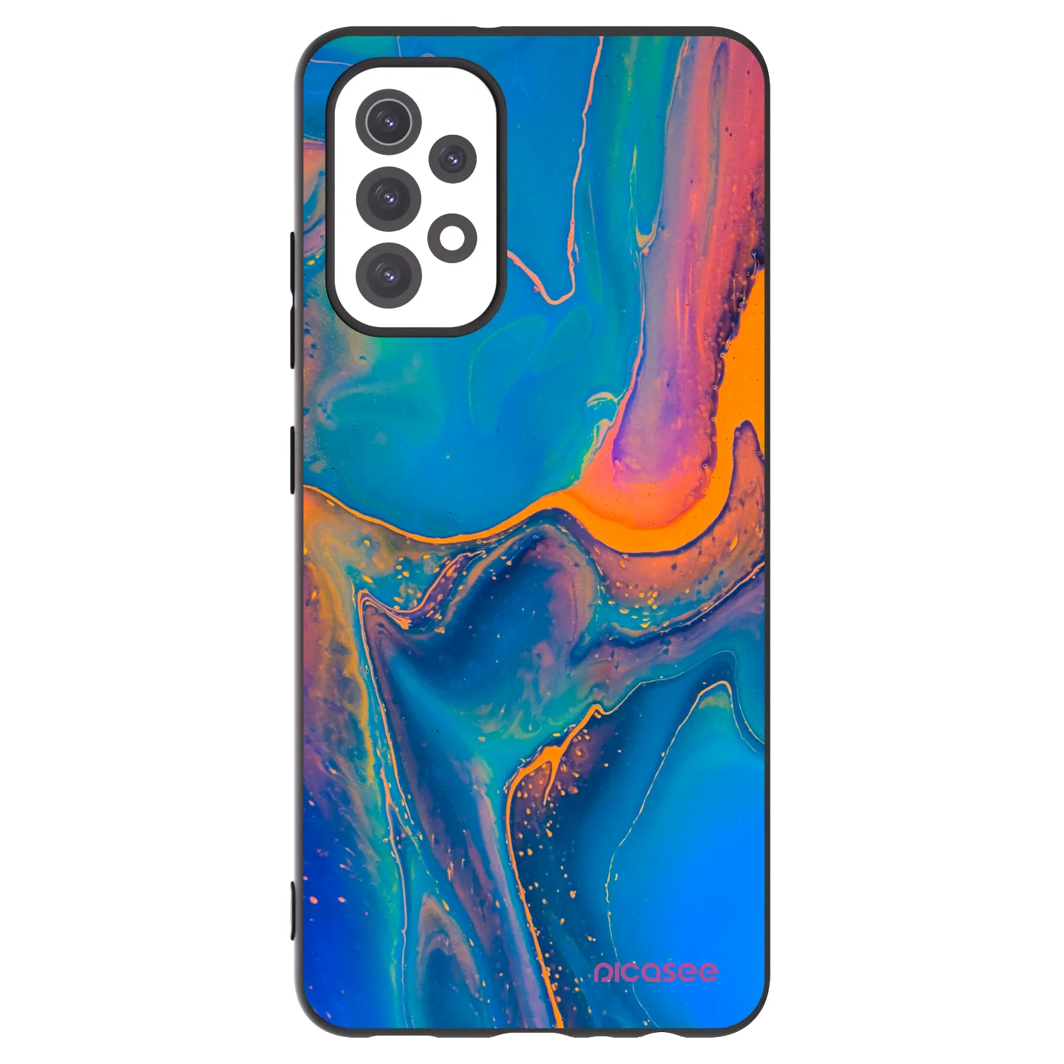 Picasee silikonový černý obal pro Samsung Galaxy A32 5G A326B - Rainbow