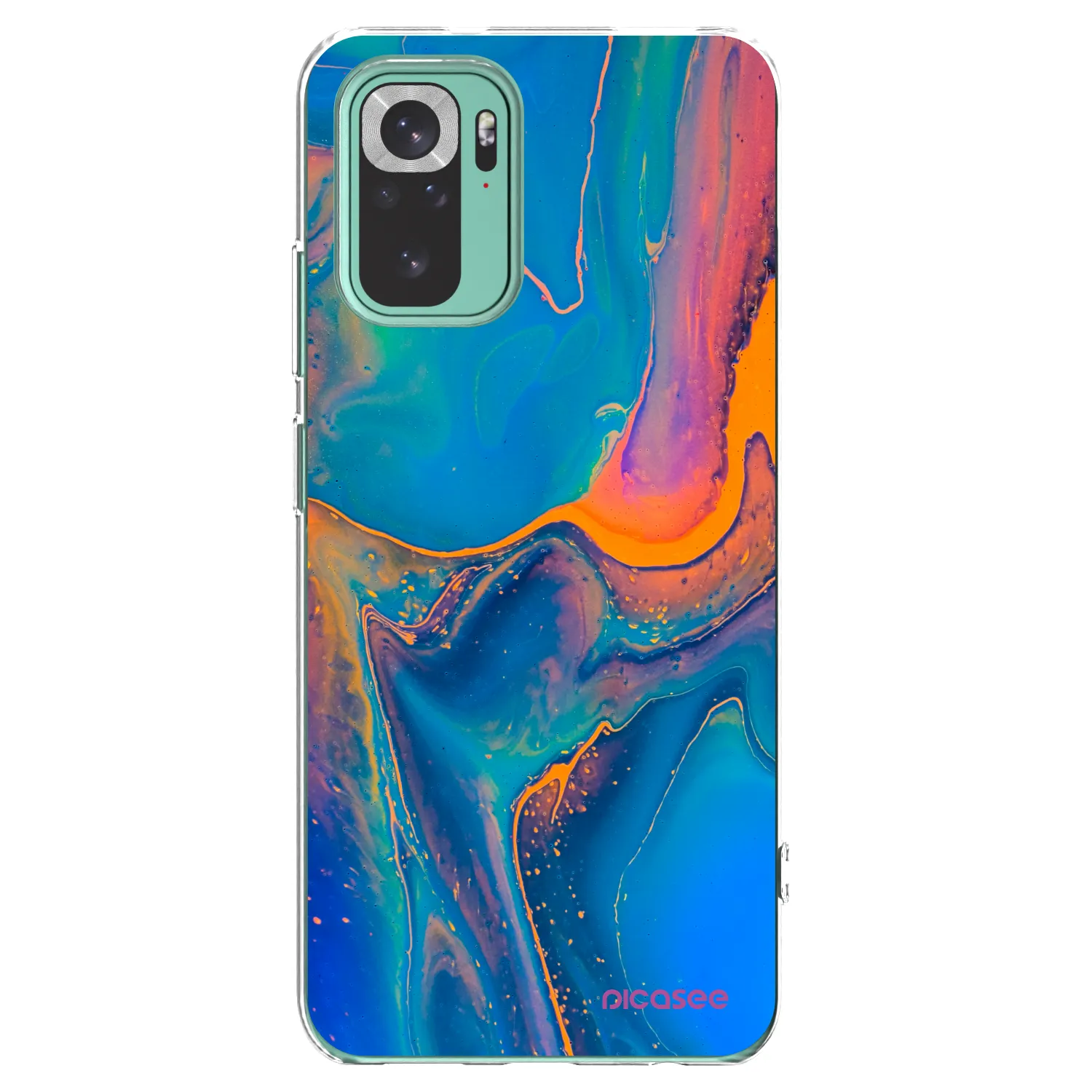 Picasee silikonový průhledný obal pro Xiaomi Redmi Note 10 Pro - Rainbow