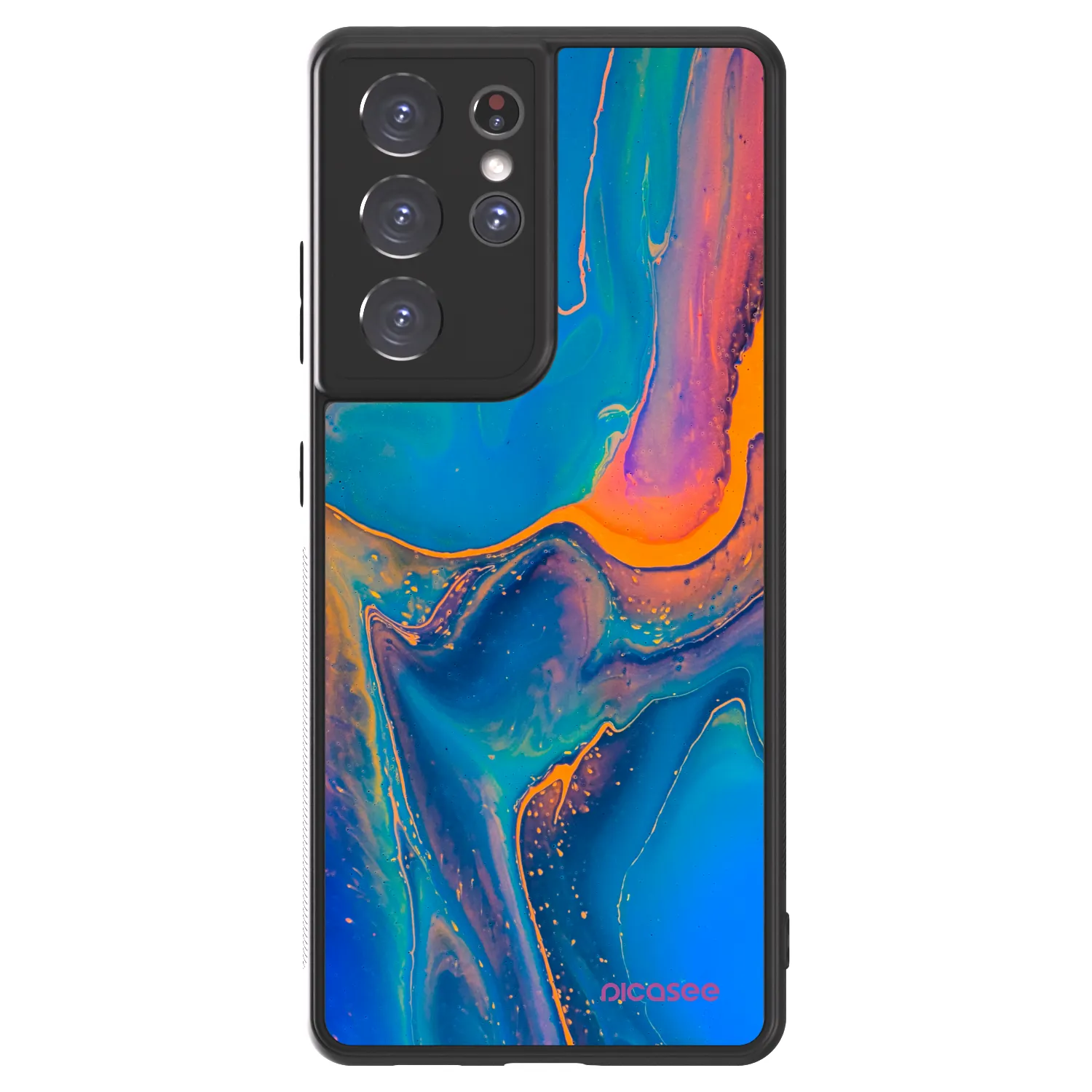 Picasee ULTIMATE CASE pro Samsung Galaxy S21 Ultra 5G G998B - Rainbow