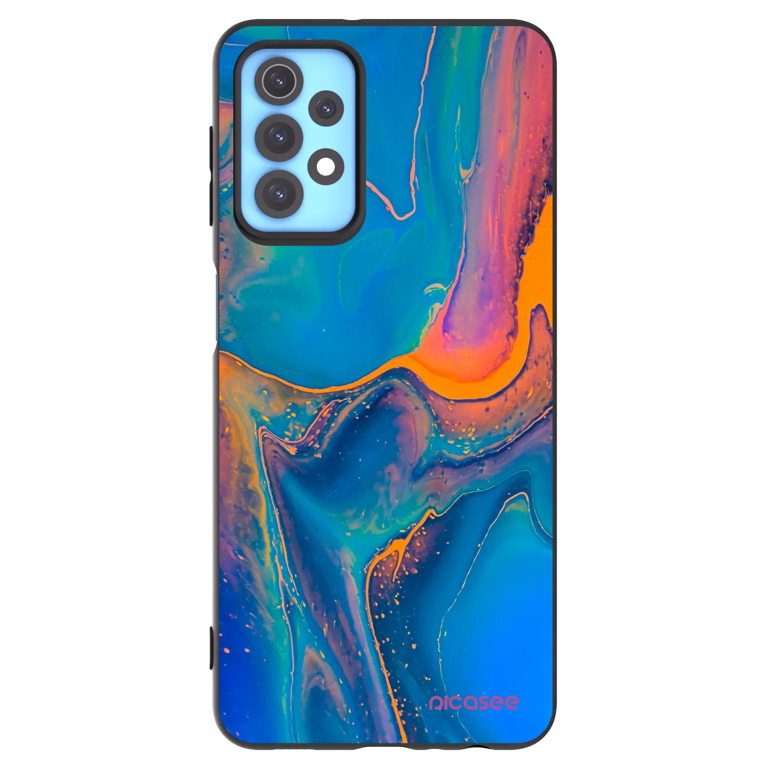 Picasee silikonový černý obal pro Samsung Galaxy A32 4G SM-A325F - Rainbow