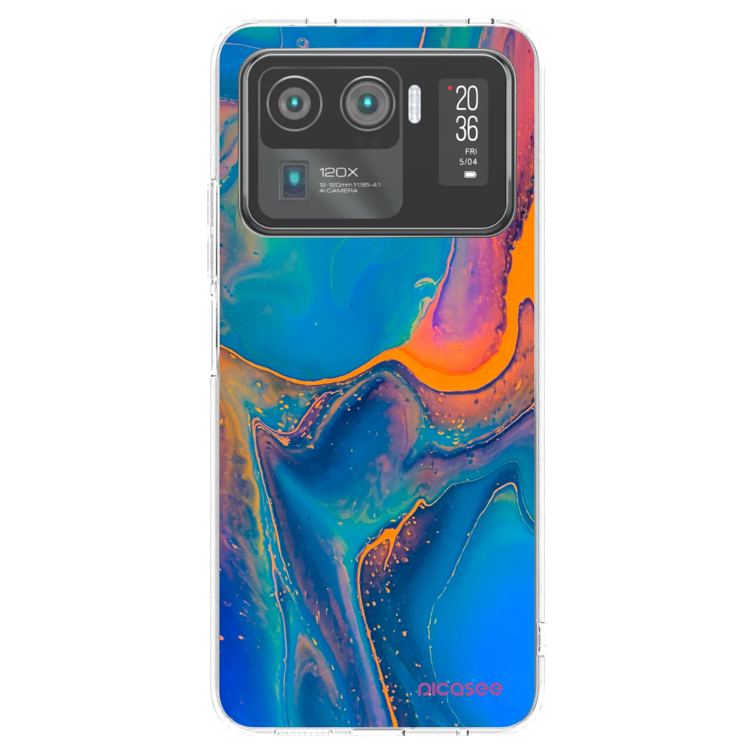 Picasee silikonový průhledný obal pro Xiaomi Mi 11 Ultra - Rainbow