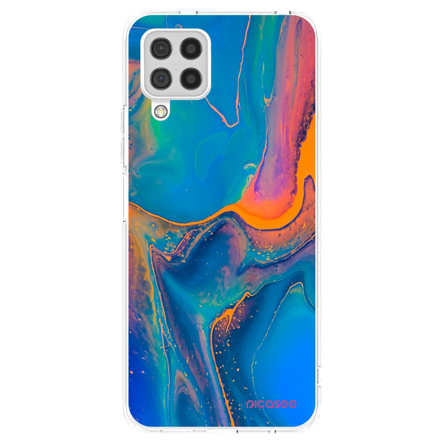 Picasee silikonový průhledný obal pro Samsung Galaxy A22 A225F 4G - Rainbow