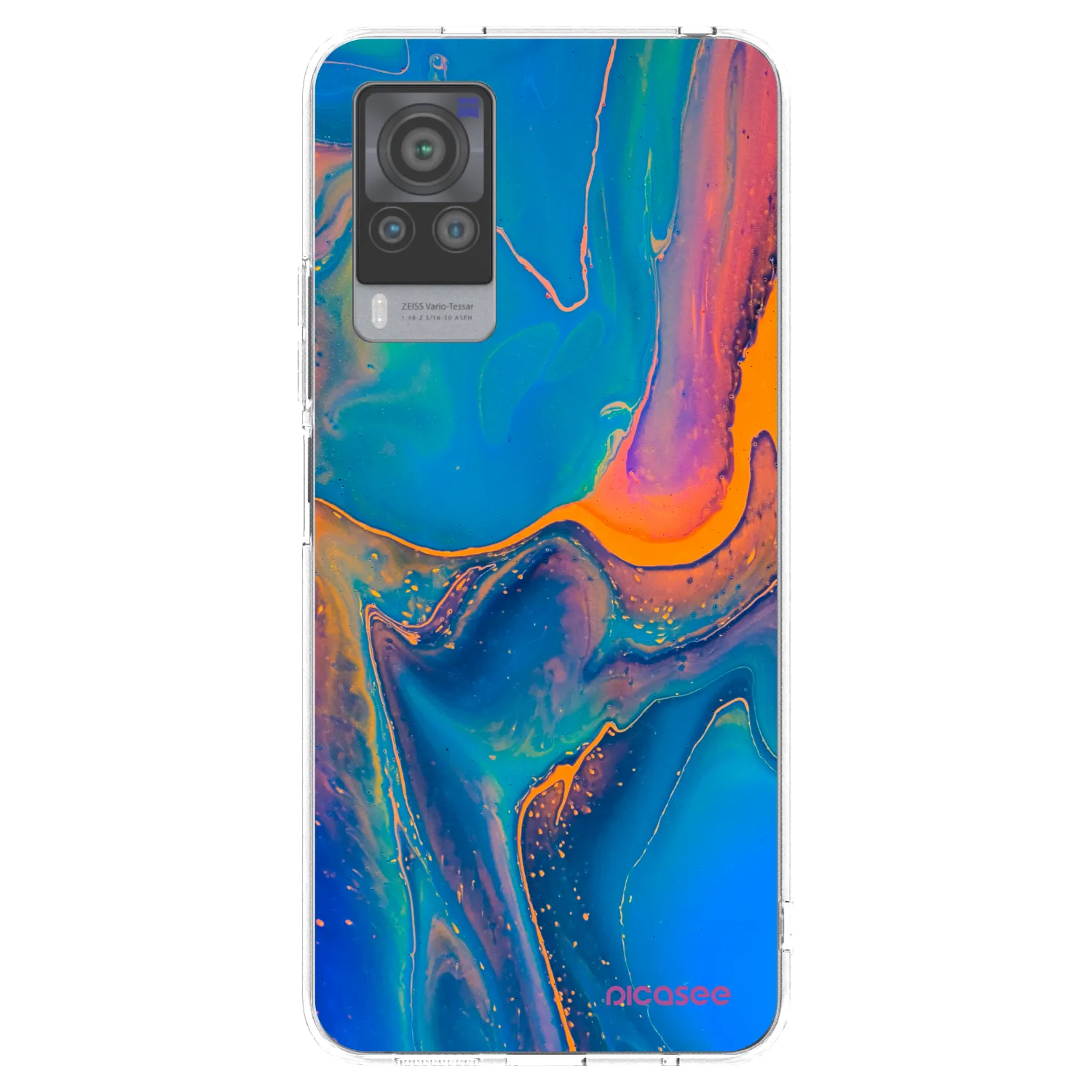 Picasee silikonový průhledný obal pro Vivo X60 Pro 5G - Rainbow