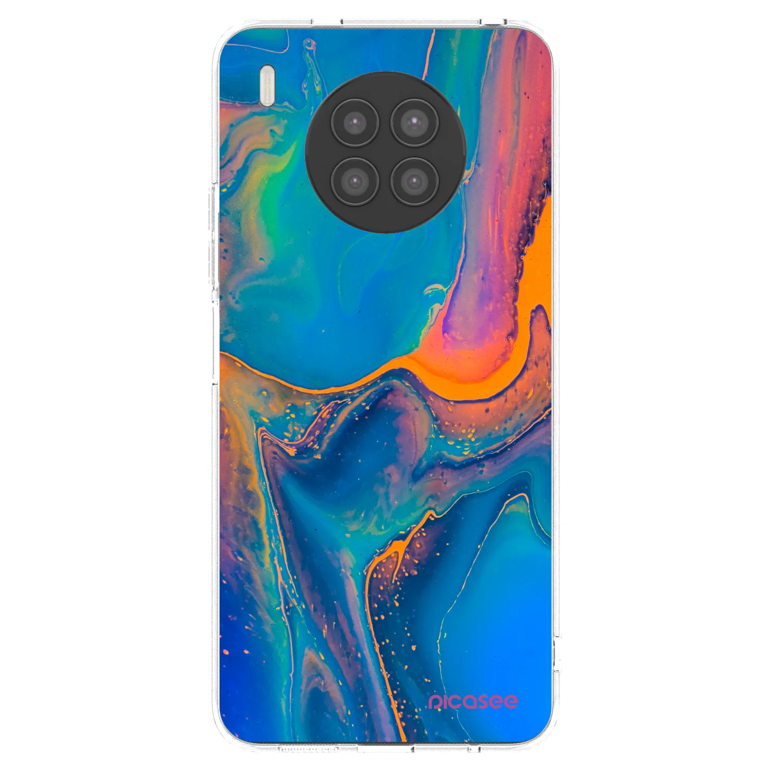 Picasee silikonový průhledný obal pro Huawei Nova 8i - Rainbow