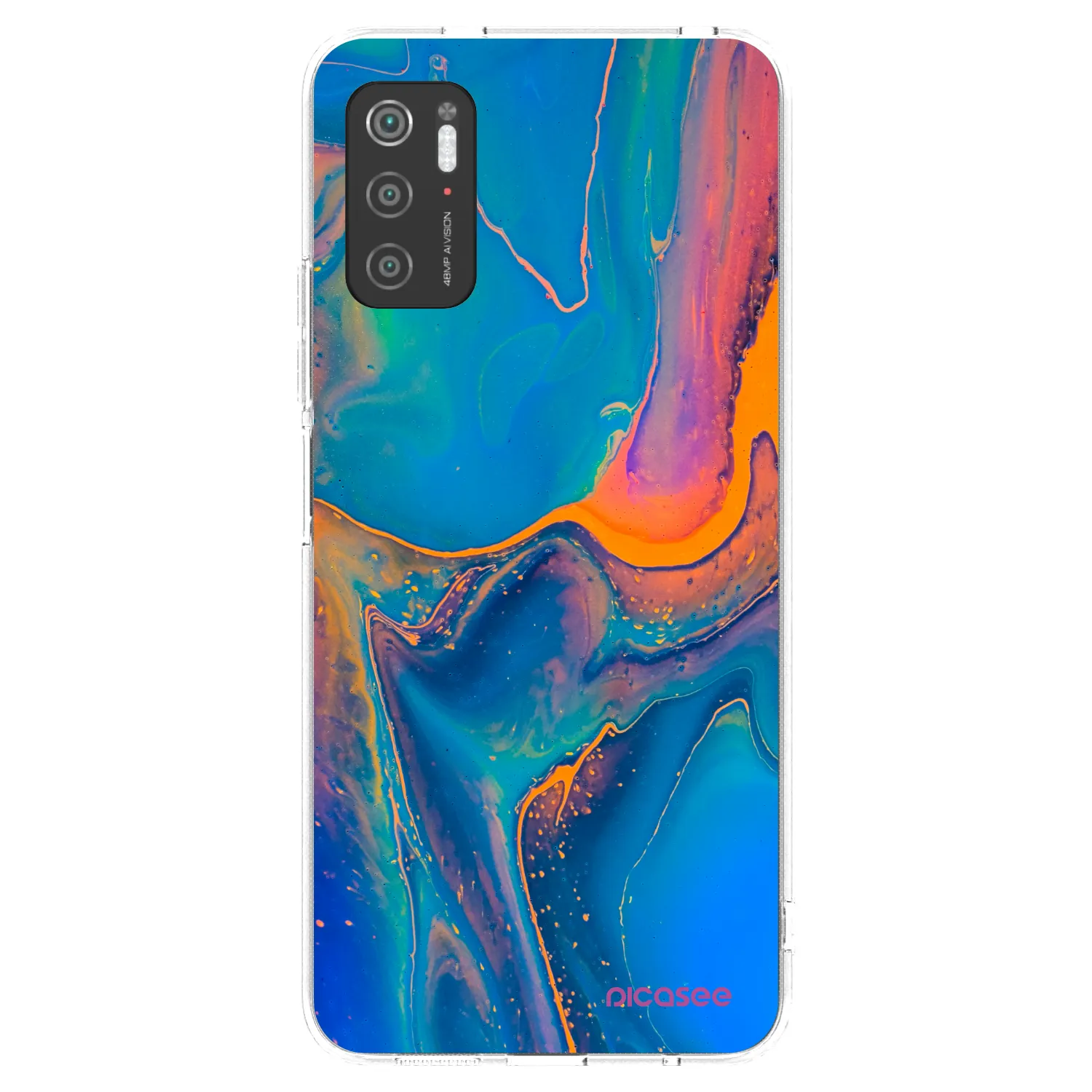 Picasee silikonový průhledný obal pro Xiaomi Poco M3 Pro 5G - Rainbow