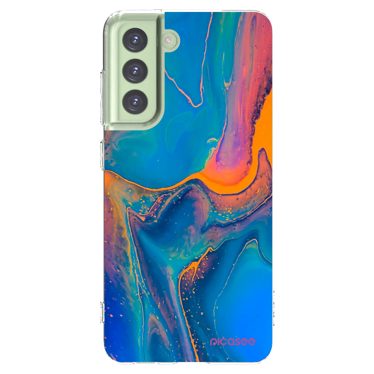 Picasee silikonový průhledný obal pro Samsung Galaxy S21 FE 5G - Rainbow