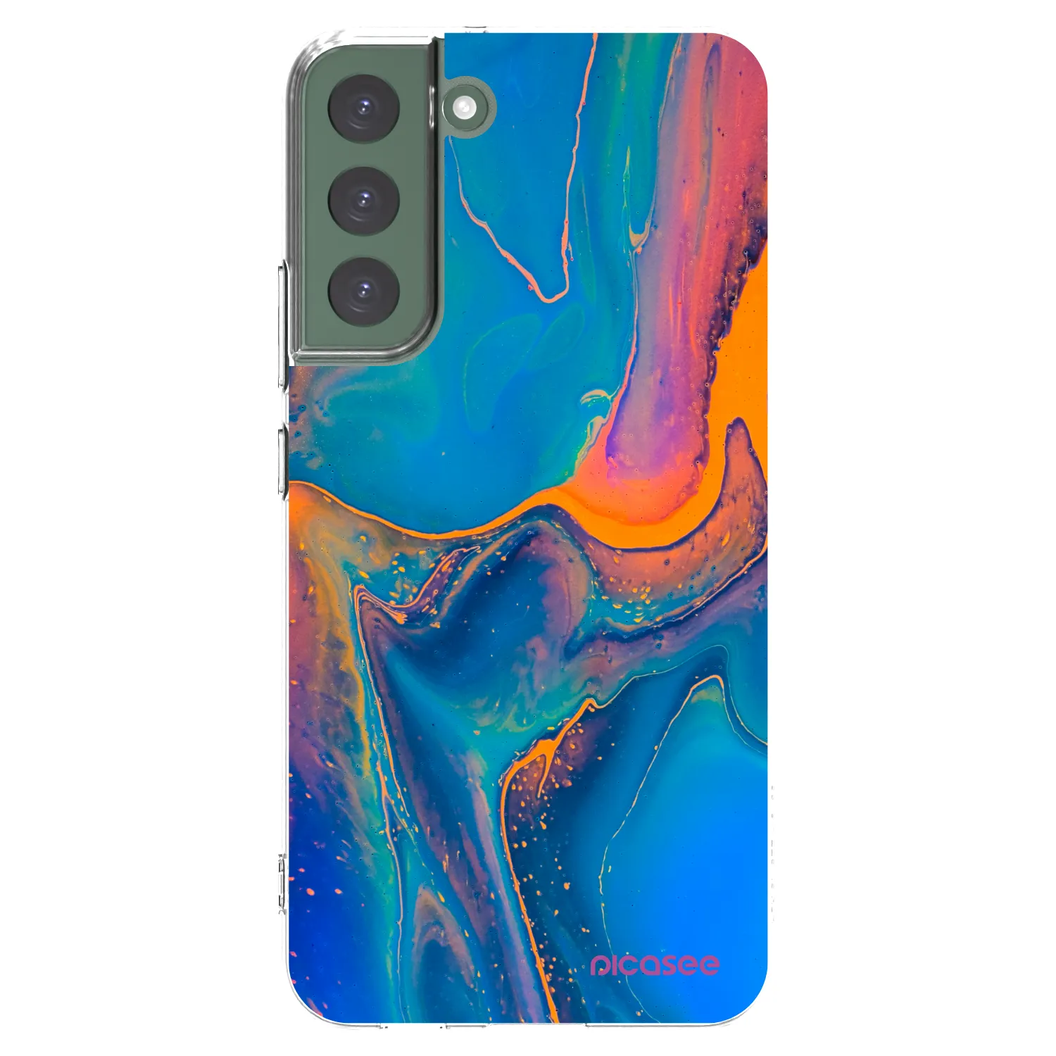 Picasee silikonový průhledný obal pro Samsung Galaxy S22+ 5G - Rainbow