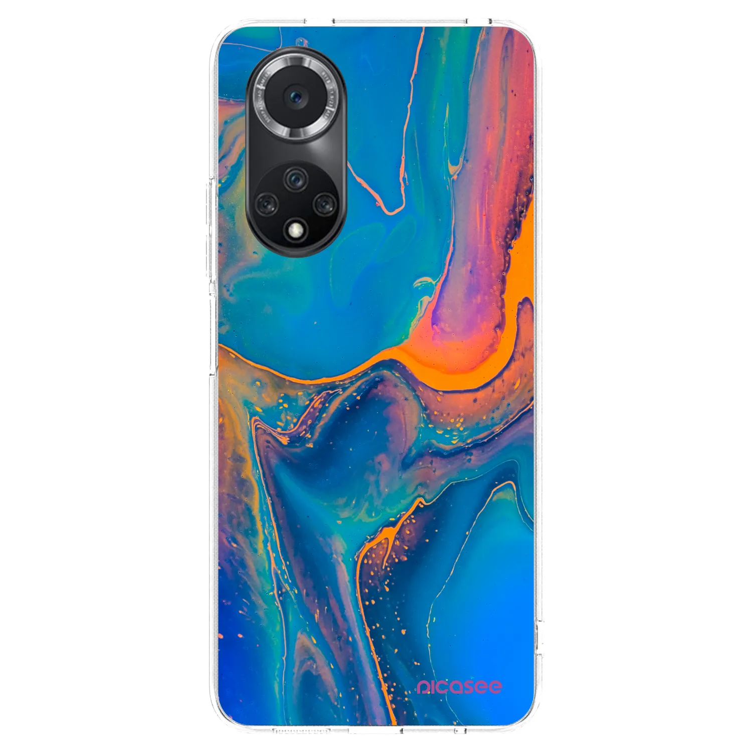 Picasee silikonový průhledný obal pro Huawei Nova 9 SE - Rainbow