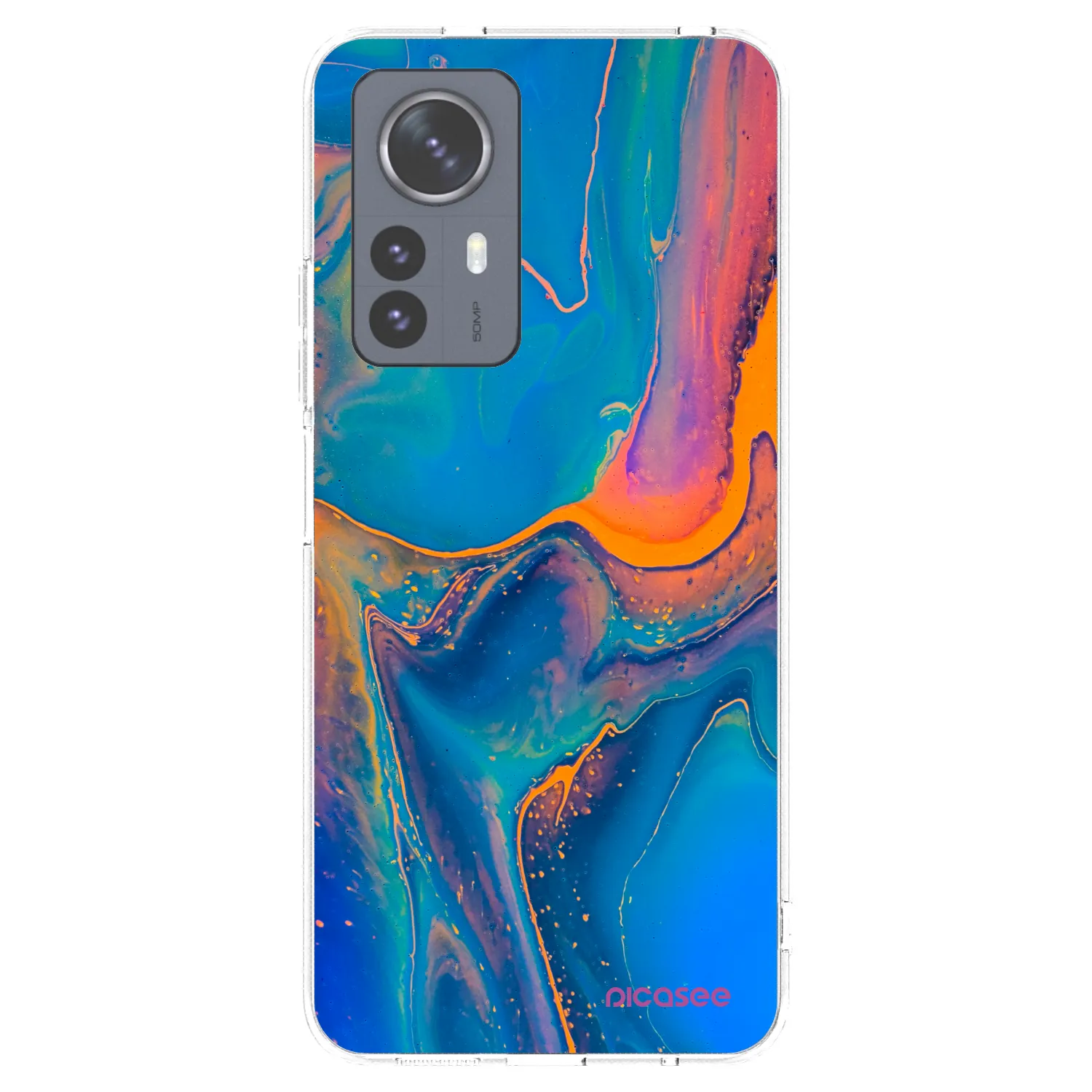 Picasee silikonový průhledný obal pro Xiaomi 12 Pro - Rainbow