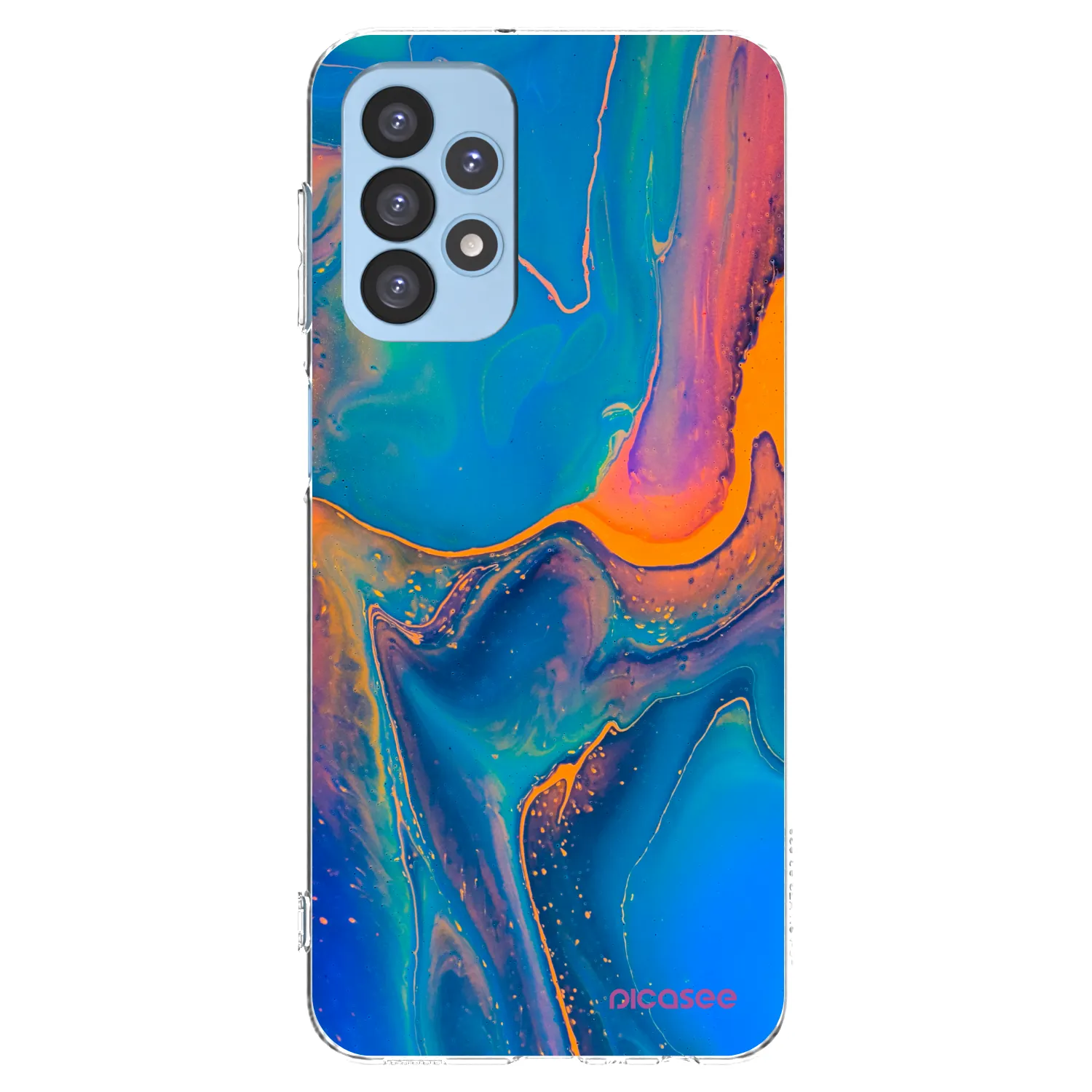 Picasee silikonový průhledný obal pro Samsung Galaxy A23 A235F 4G - Rainbow