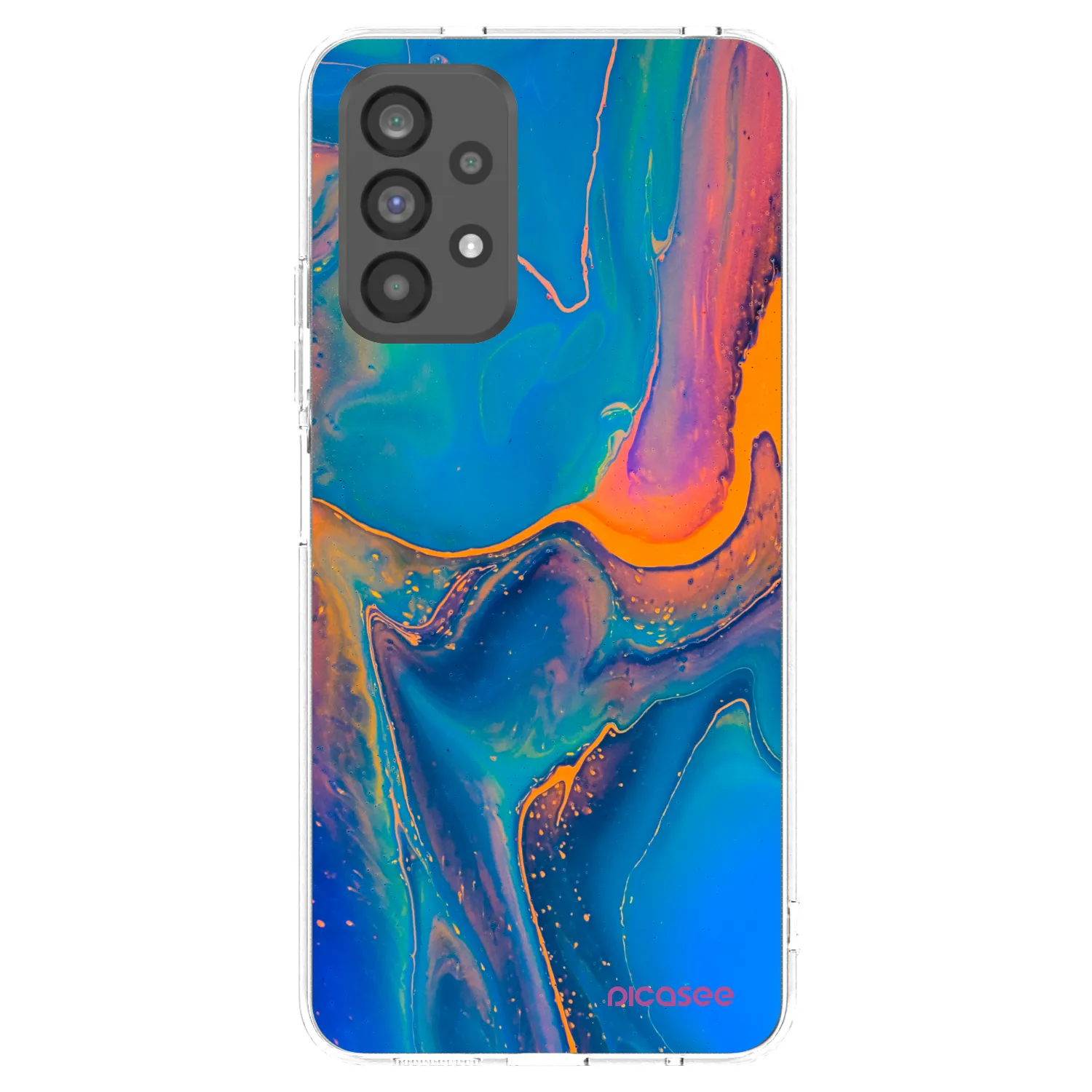 Picasee silikonový průhledný obal pro Samsung Galaxy A73 5G - Rainbow