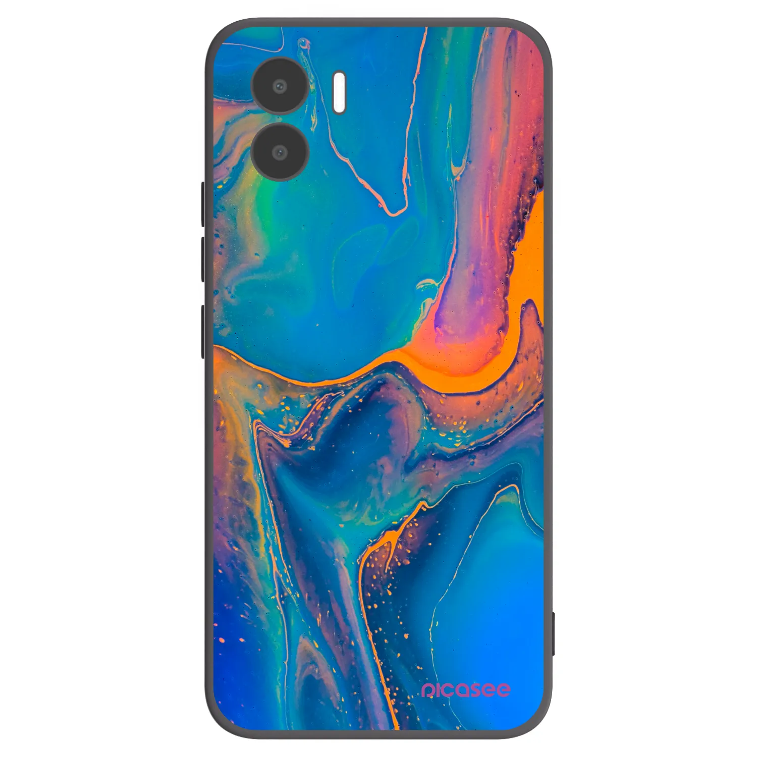 Picasee silikonový černý obal pro Xiaomi Redmi A1 - Rainbow