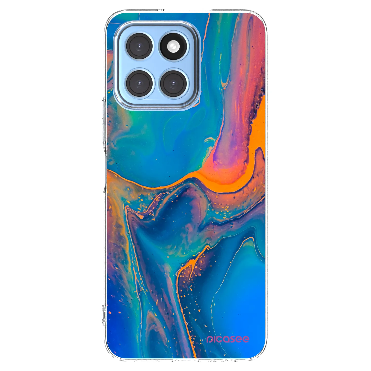 Picasee silikonový průhledný obal pro Honor X6 - Rainbow