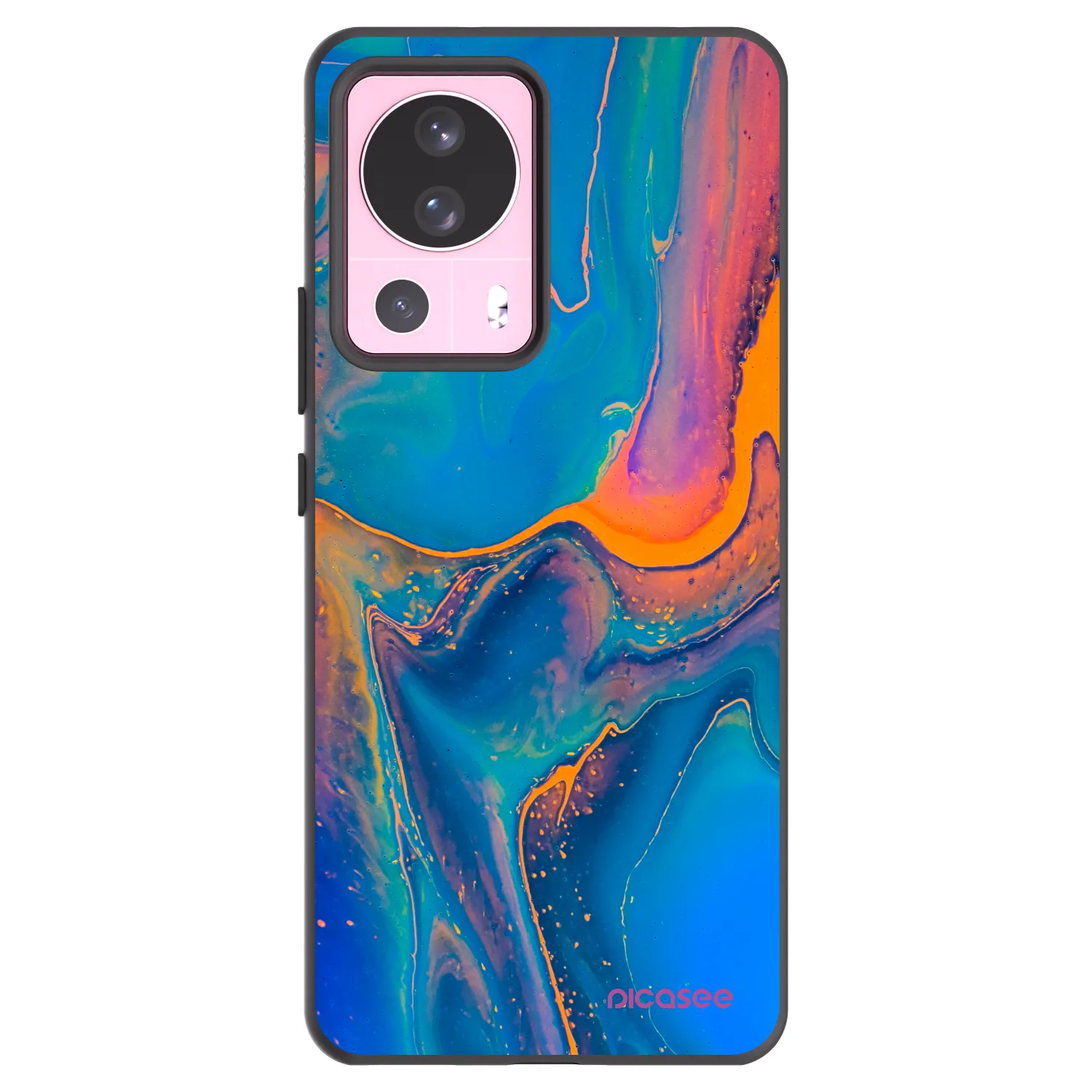 Picasee silikonový černý obal pro Xiaomi 13 Lite - Rainbow
