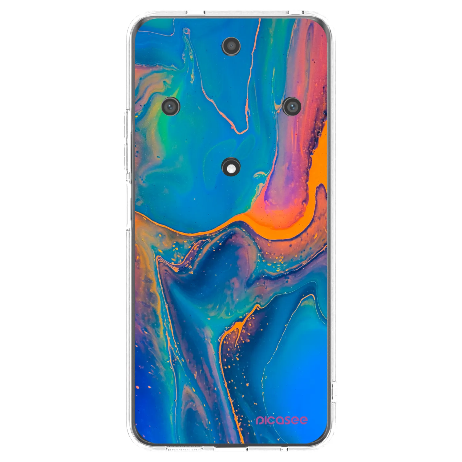 Picasee silikonový průhledný obal pro Honor Magic5 Lite 5G - Rainbow