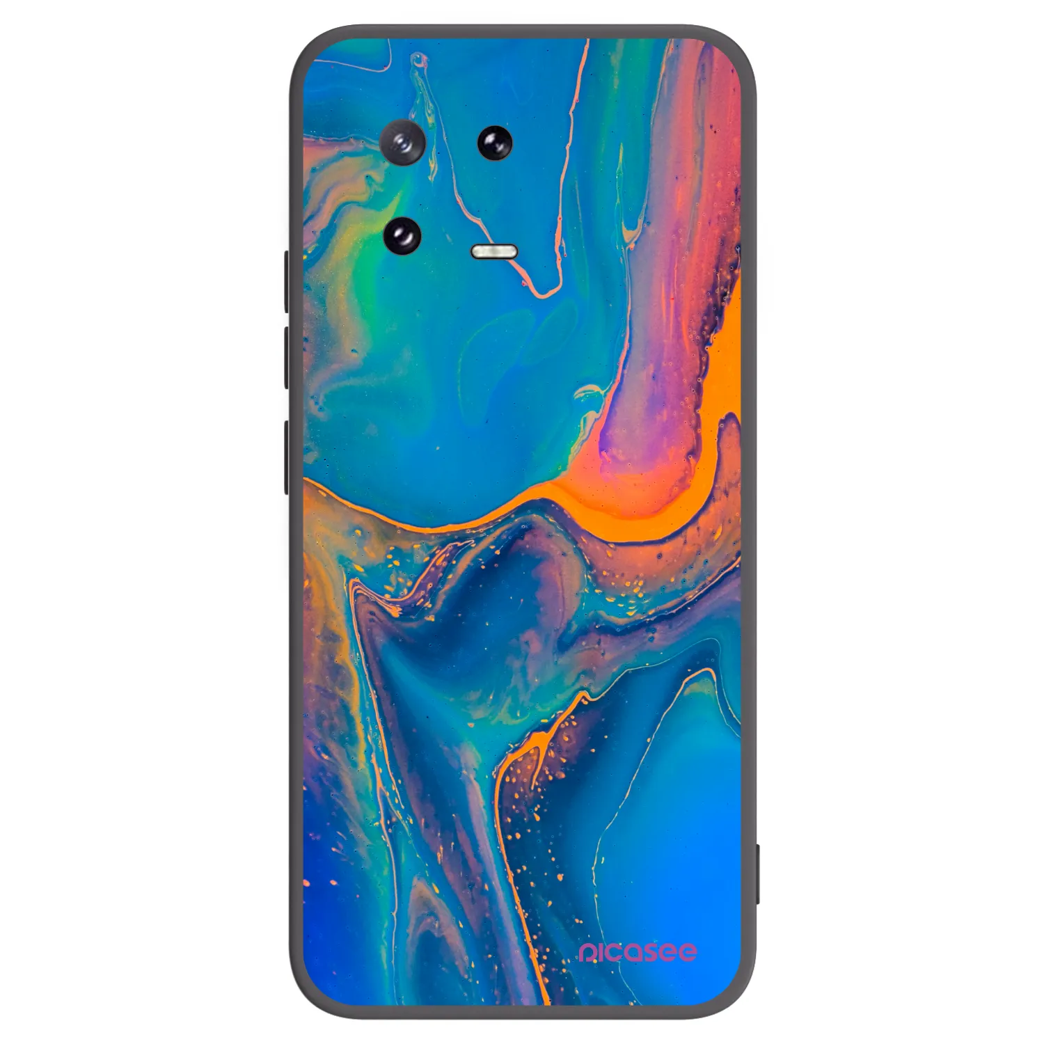 Picasee silikonový černý obal pro Xiaomi 13 Pro - Rainbow