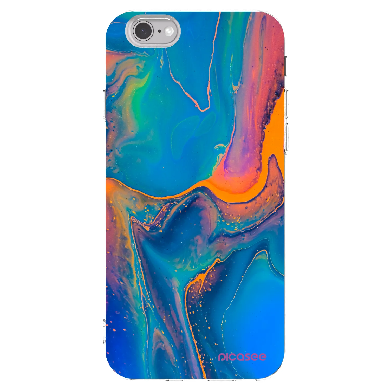 Picasee silikonový průhledný obal pro Apple iPhone 6/6S - Rainbow