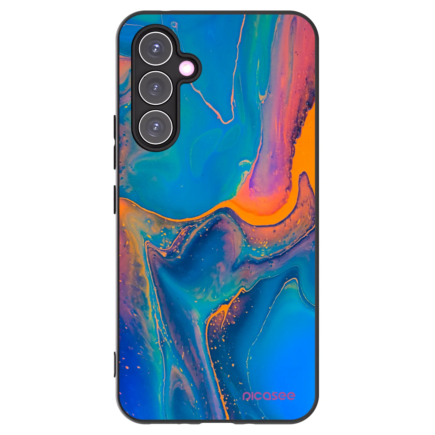 Picasee silikonový černý obal pro Samsung Galaxy A54 5G A546B - Rainbow