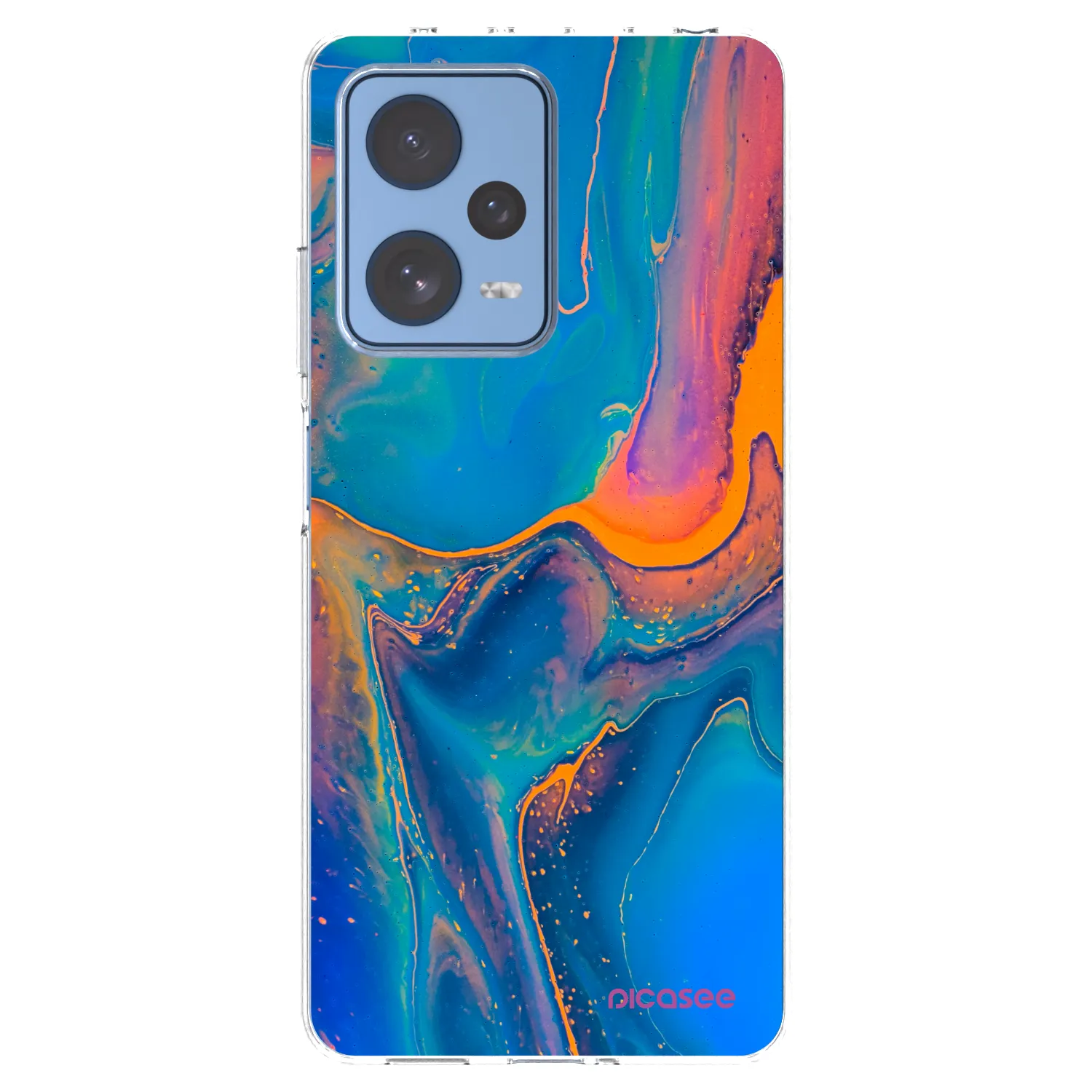 Picasee silikonový průhledný obal pro Xiaomi Redmi Note 12 Pro 5G - Rainbow