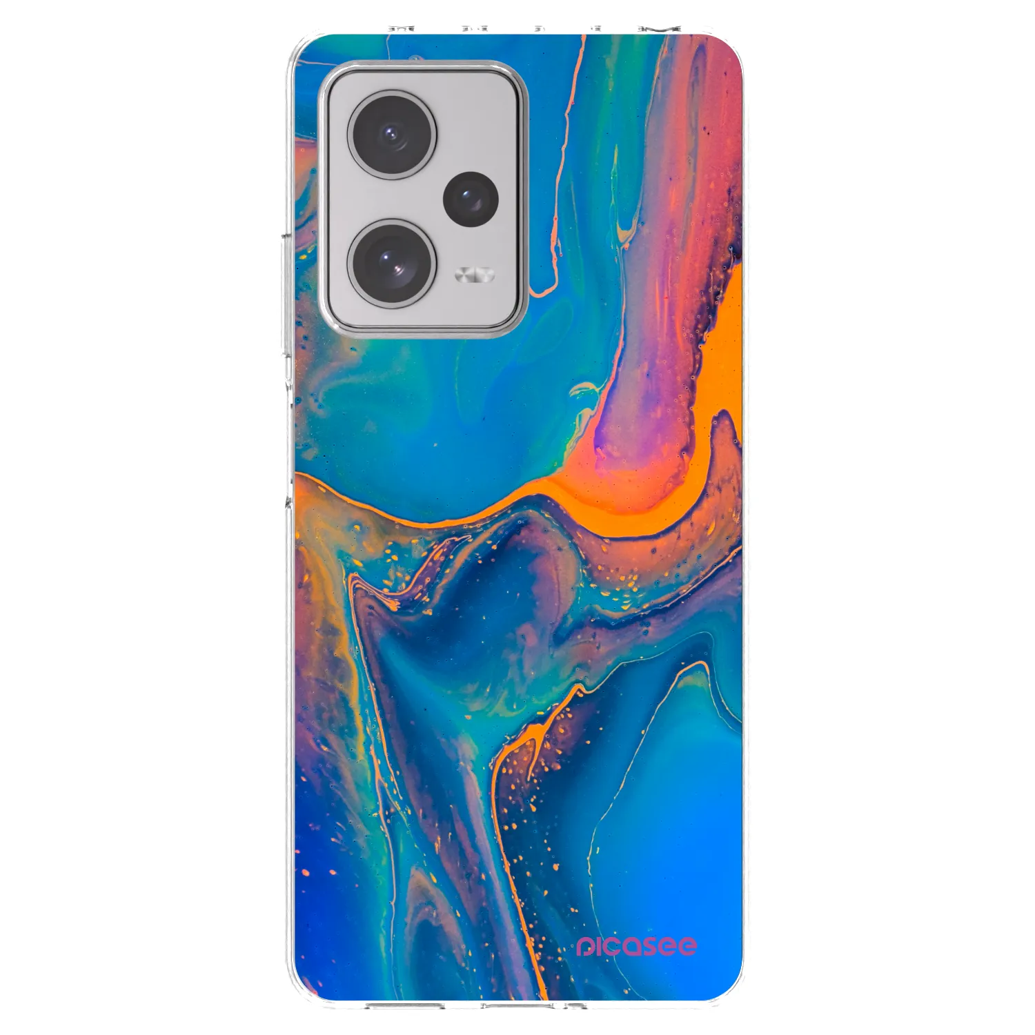 Picasee silikonový průhledný obal pro Xiaomi Redmi Note 12 Pro+ 5G - Rainbow