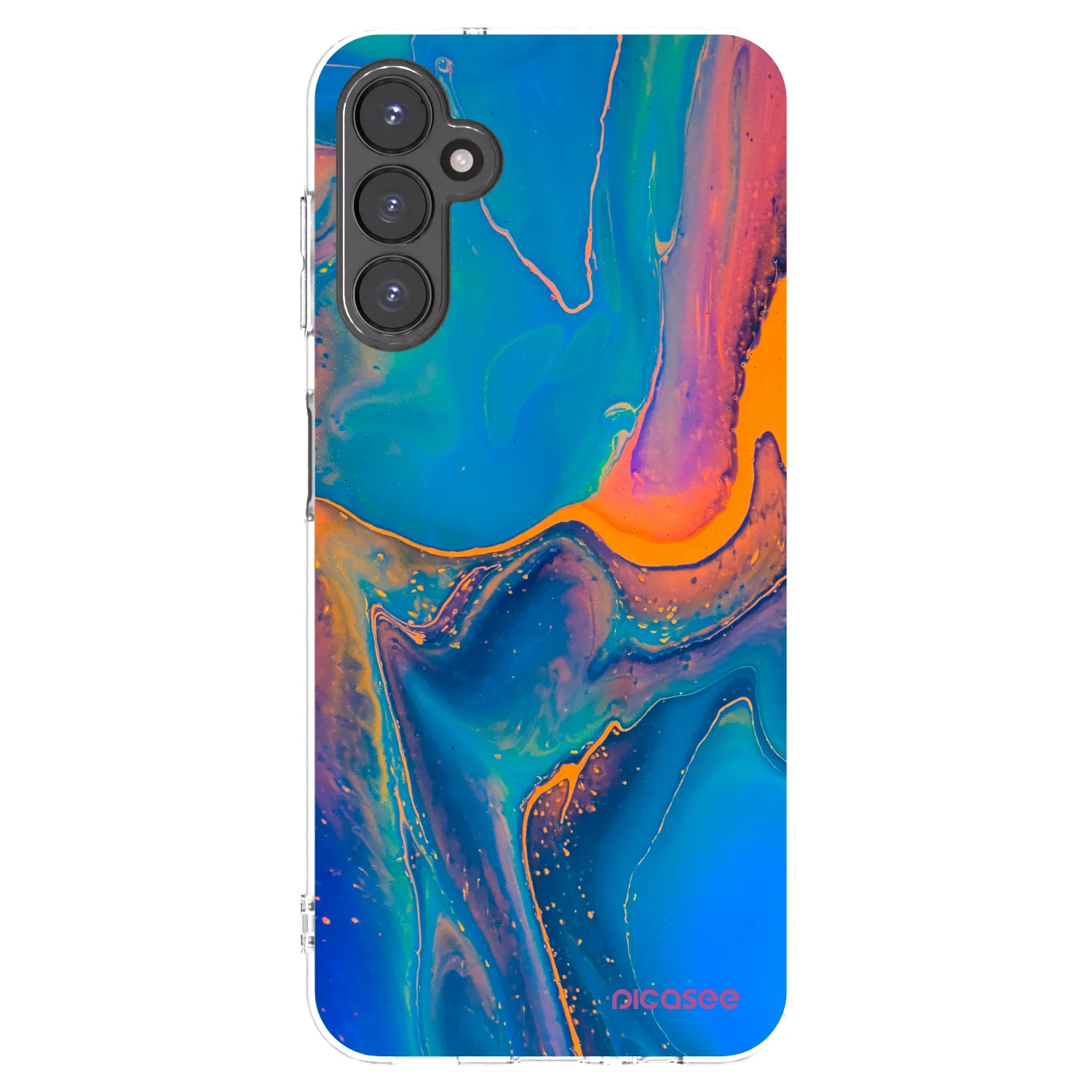 Picasee silikonový průhledný obal pro Samsung Galaxy A14 5G A146P - Rainbow