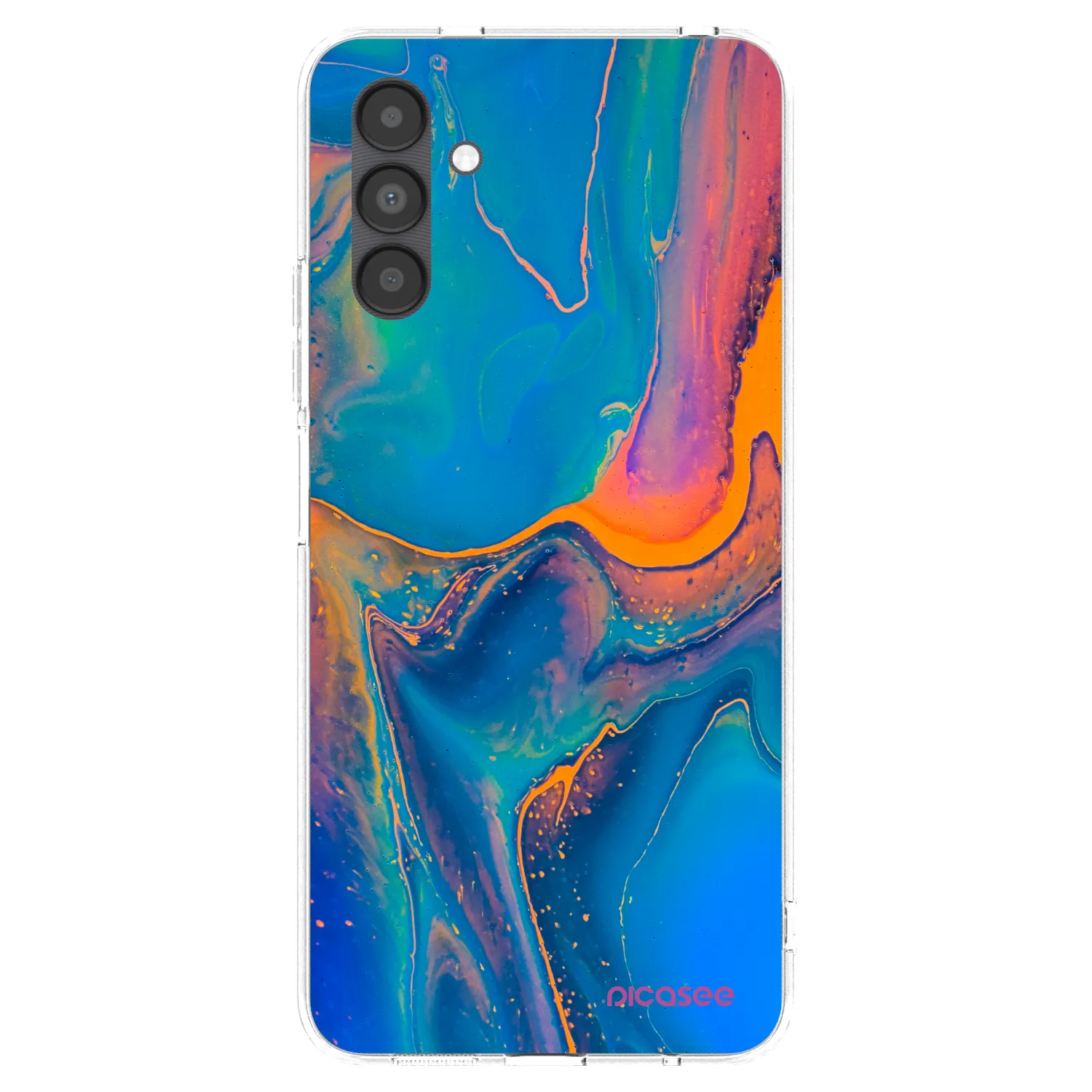 Picasee silikonový průhledný obal pro Samsung Galaxy A04s A047F - Rainbow