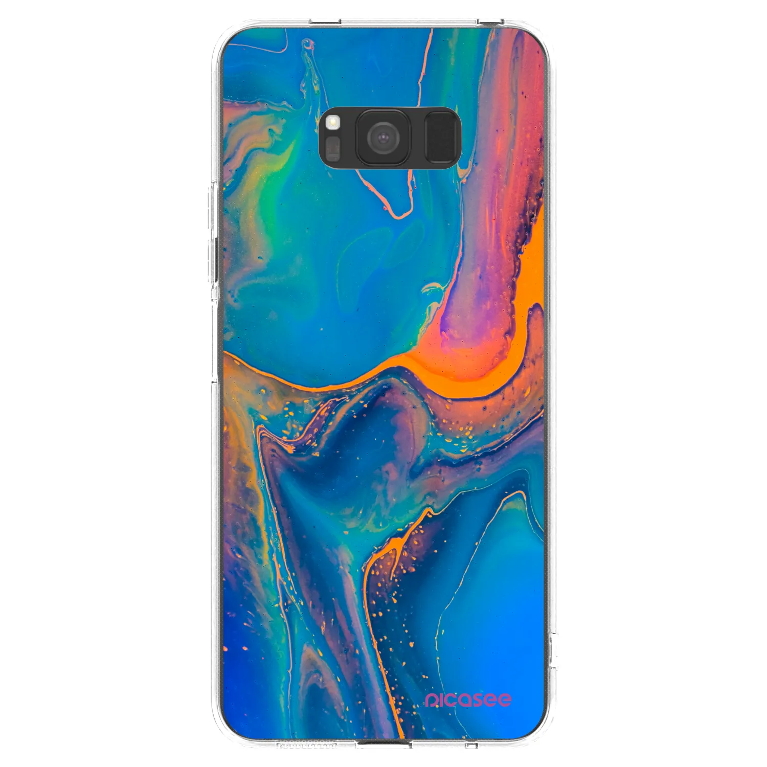Picasee silikonový průhledný obal pro Samsung Galaxy S8 G950F - Rainbow