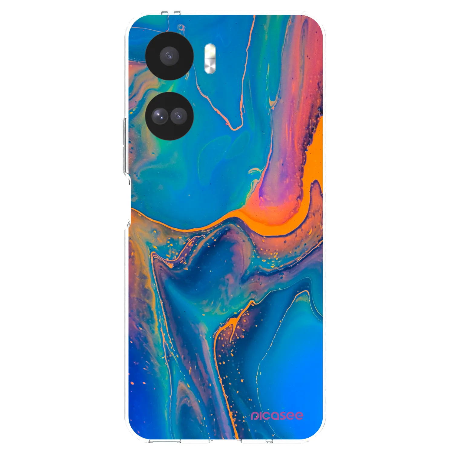 Picasee silikonový průhledný obal pro Honor 90 Lite 5G - Rainbow