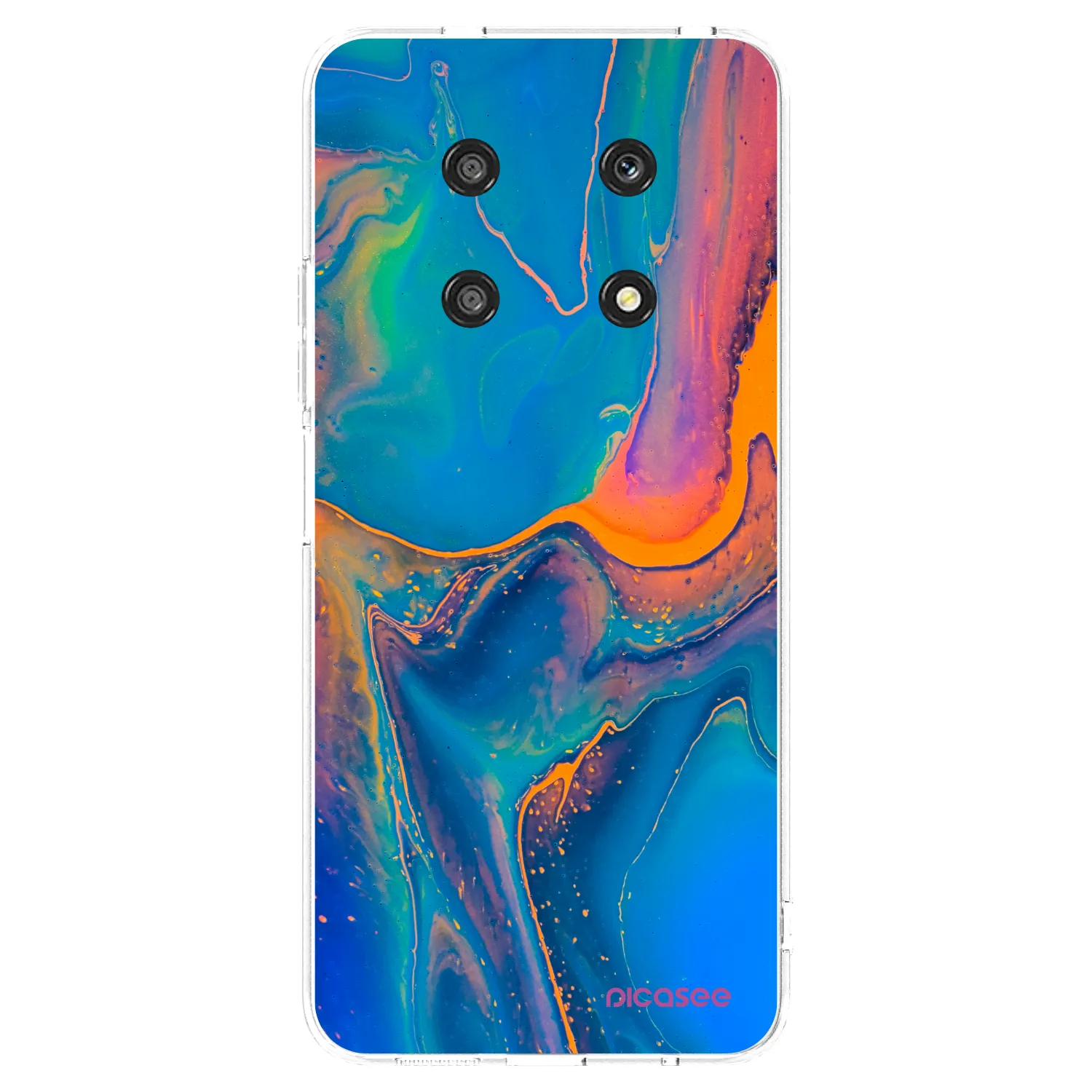 Picasee silikonový průhledný obal pro Honor Magic4 Lite 5G - Rainbow