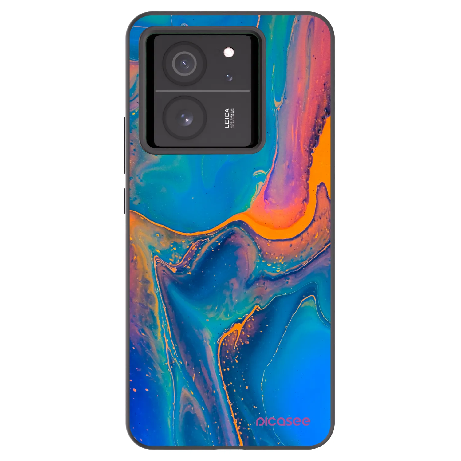 Picasee silikonový černý obal pro Xiaomi 13T - Rainbow