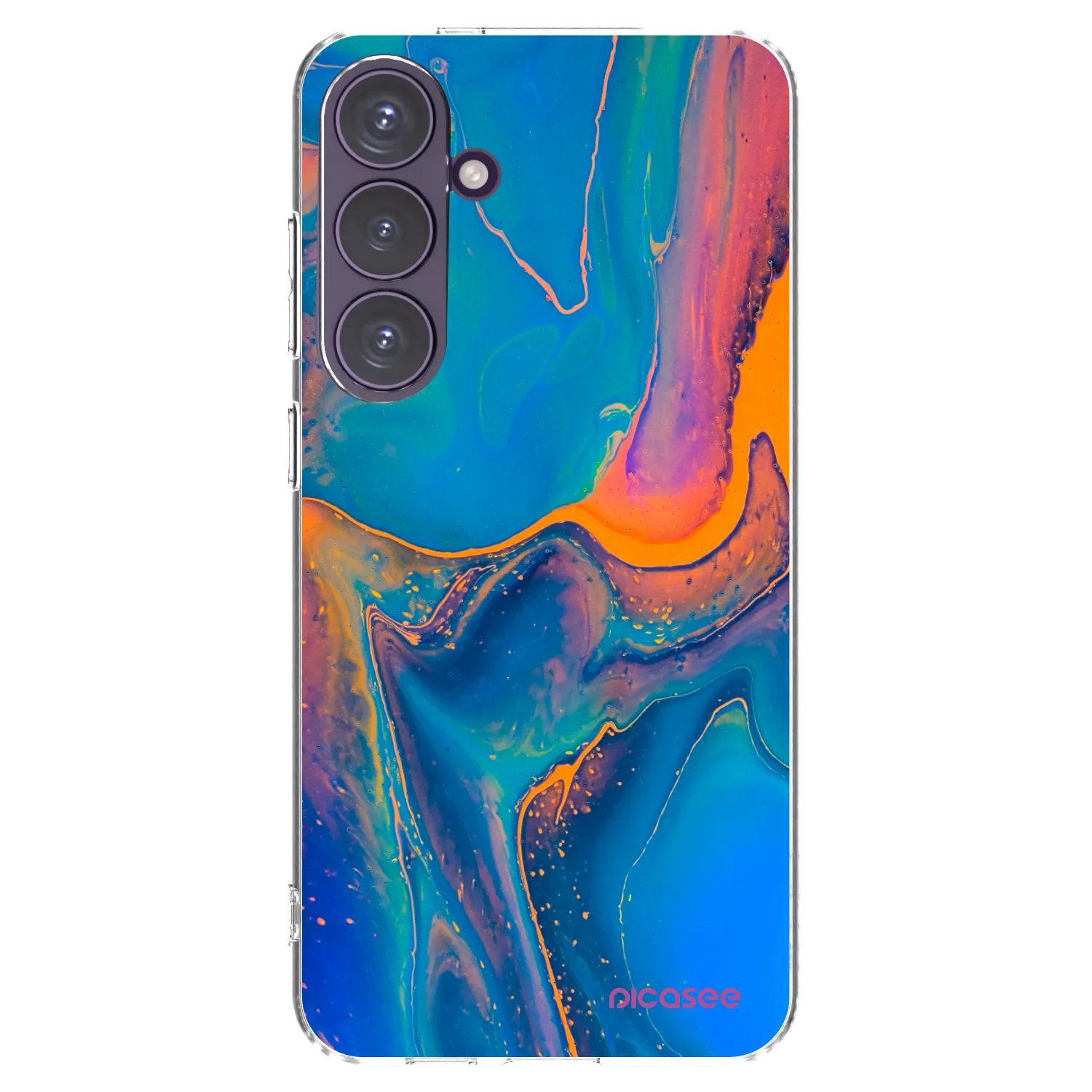 Picasee silikonový průhledný obal pro Samsung Galaxy S24+ S926B 5G - Rainbow