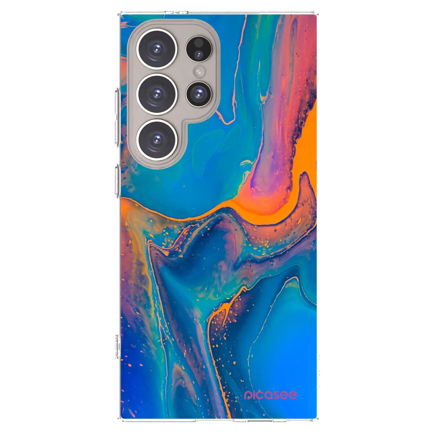 Picasee silikonový průhledný obal pro Samsung Galaxy S24 Ultra S928B 5G - Rainbow