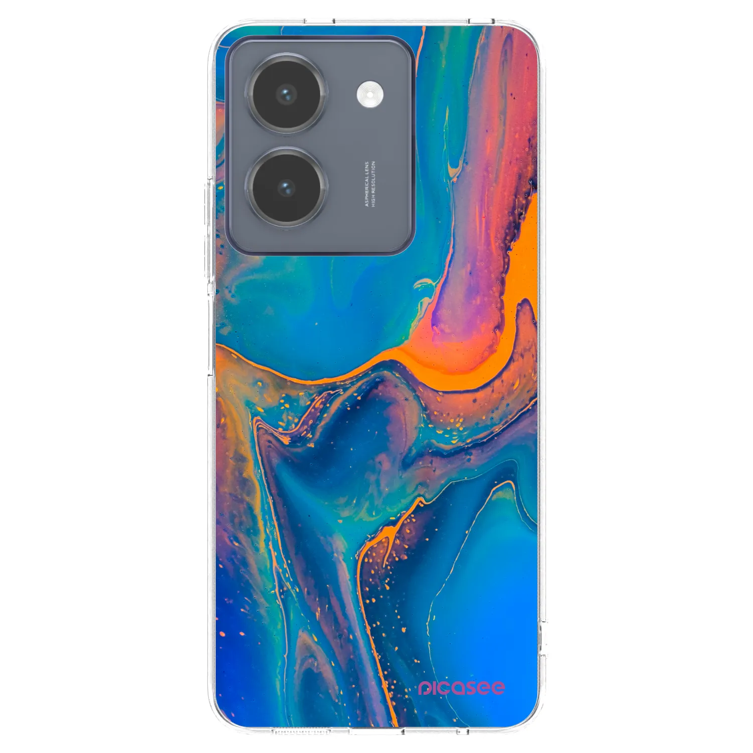 Picasee silikonový průhledný obal pro Vivo Y36 4G - Rainbow