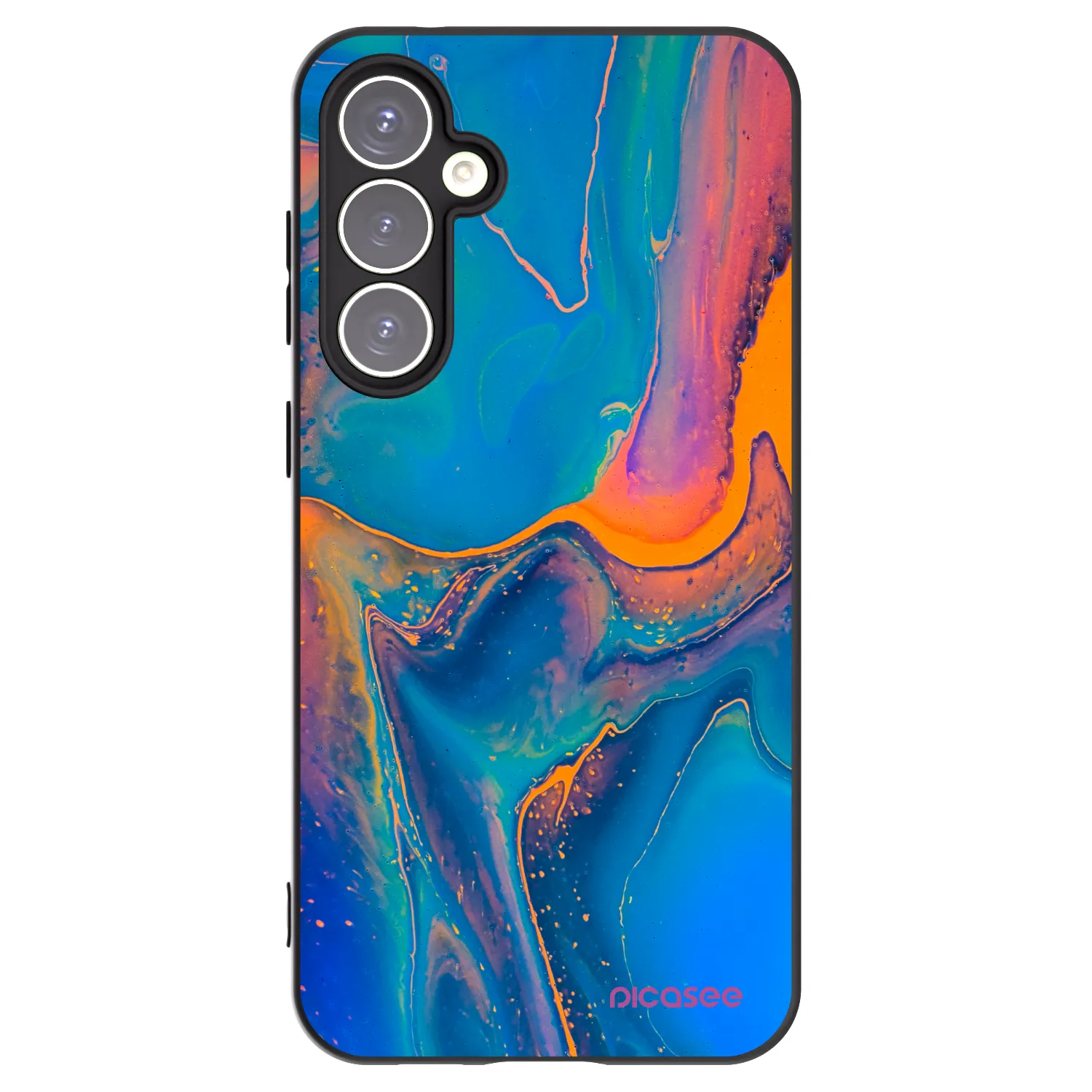 Picasee silikonový černý obal pro Samsung Galaxy S23 FE S711B - Rainbow