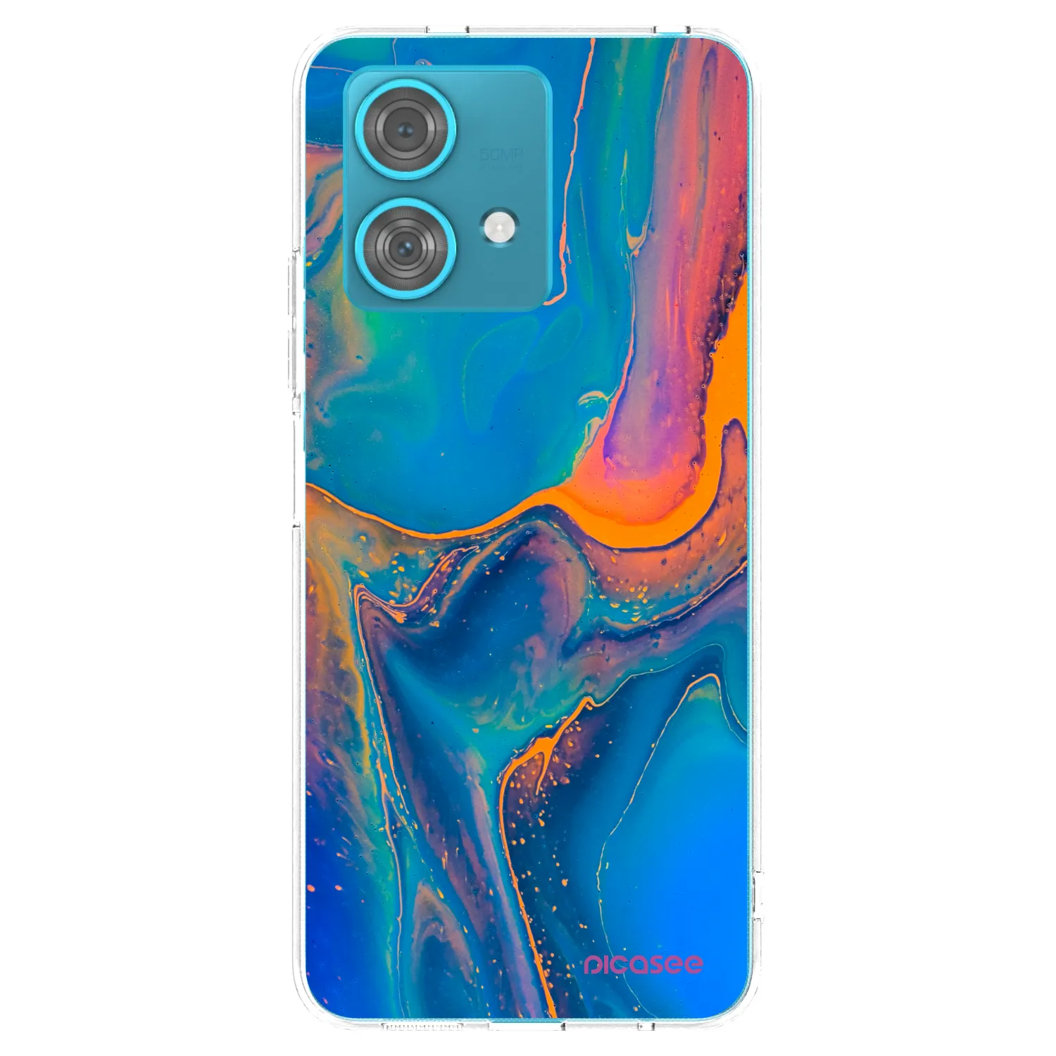 Picasee silikonový průhledný obal pro Motorola Edge 40 Neo - Rainbow