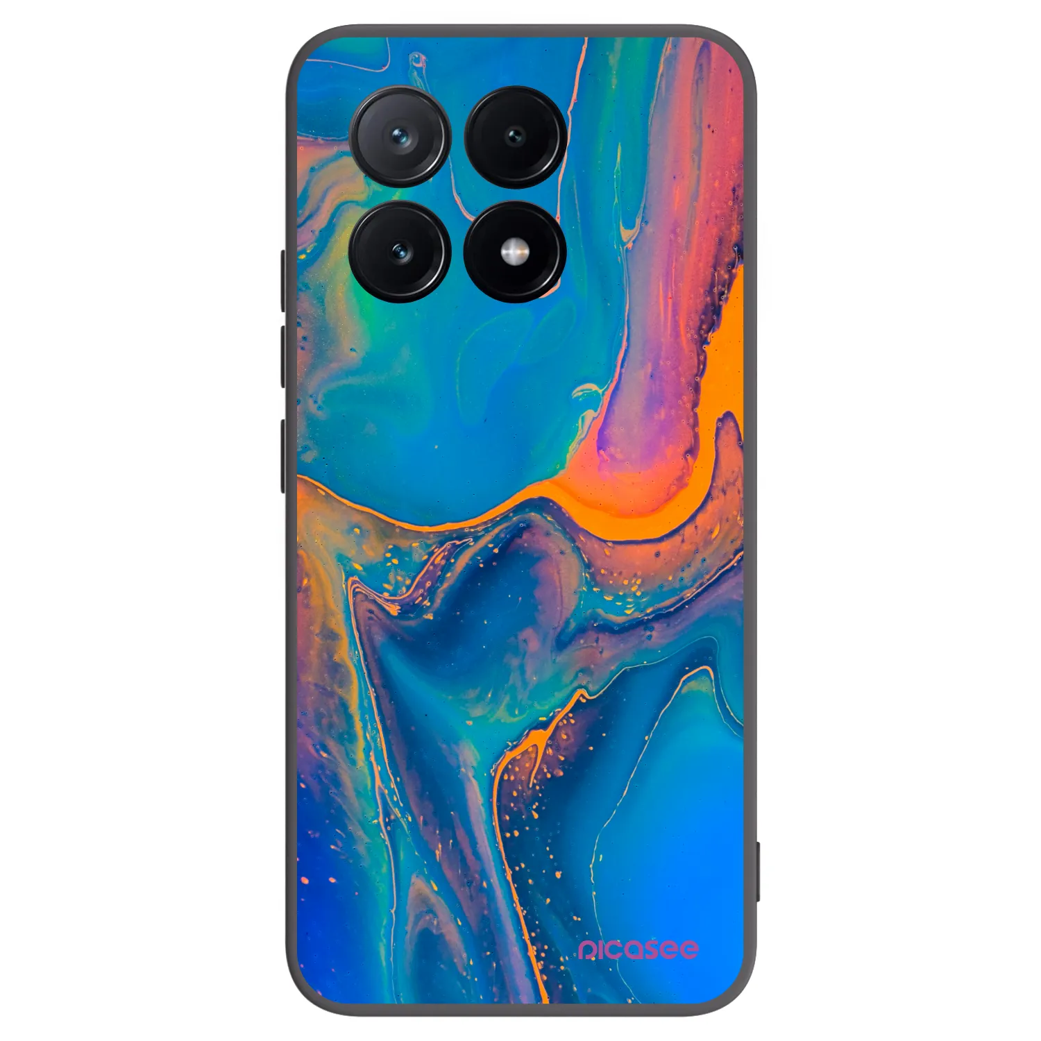Picasee silikonový černý obal pro Xiaomi Poco X6 Pro - Rainbow