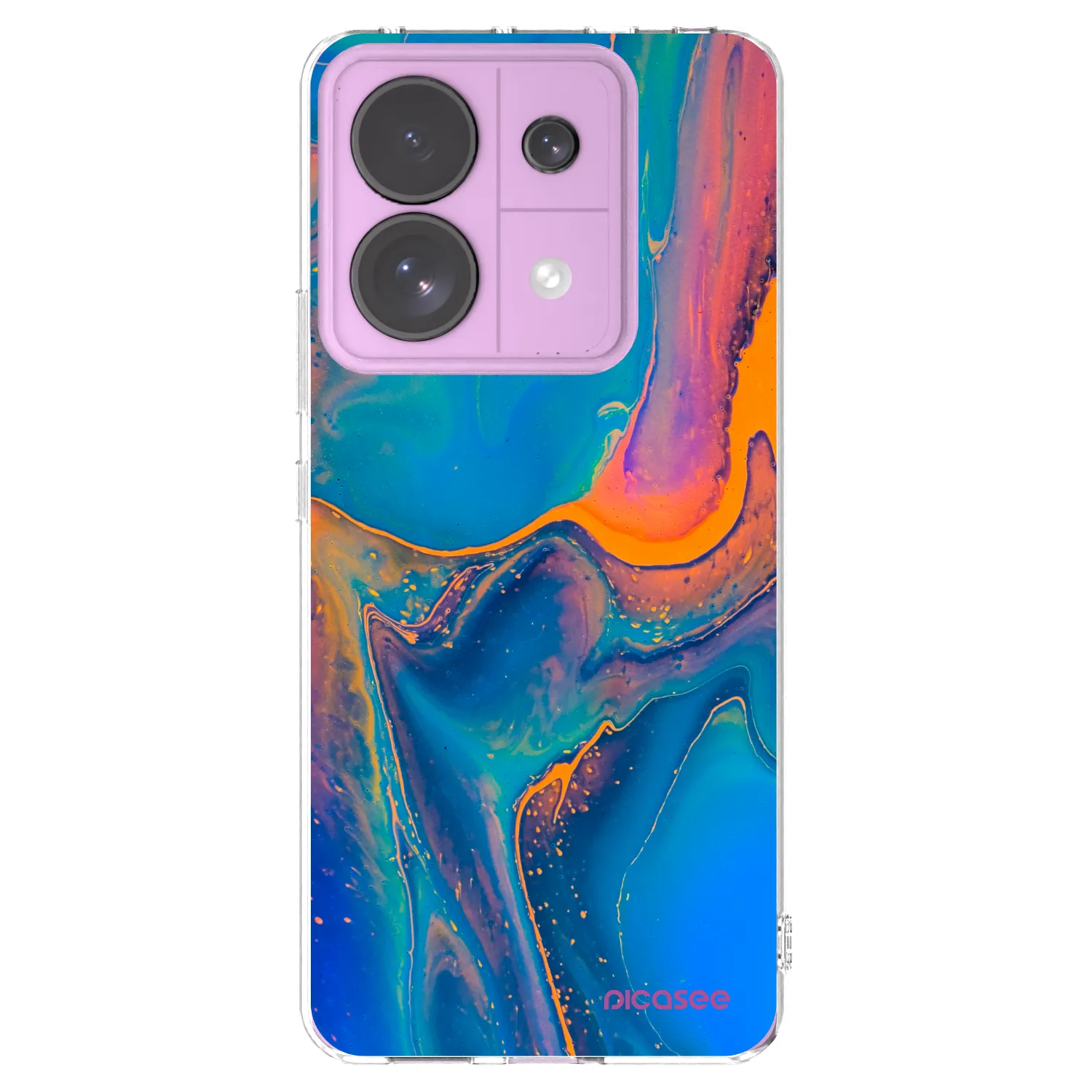 Picasee silikonový průhledný obal pro Xiaomi Redmi Note 13 Pro 5G - Rainbow