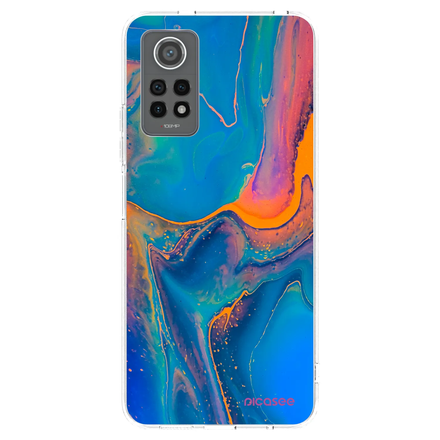 Picasee silikonový průhledný obal pro Xiaomi Redmi Note 12 Pro 4G - Rainbow