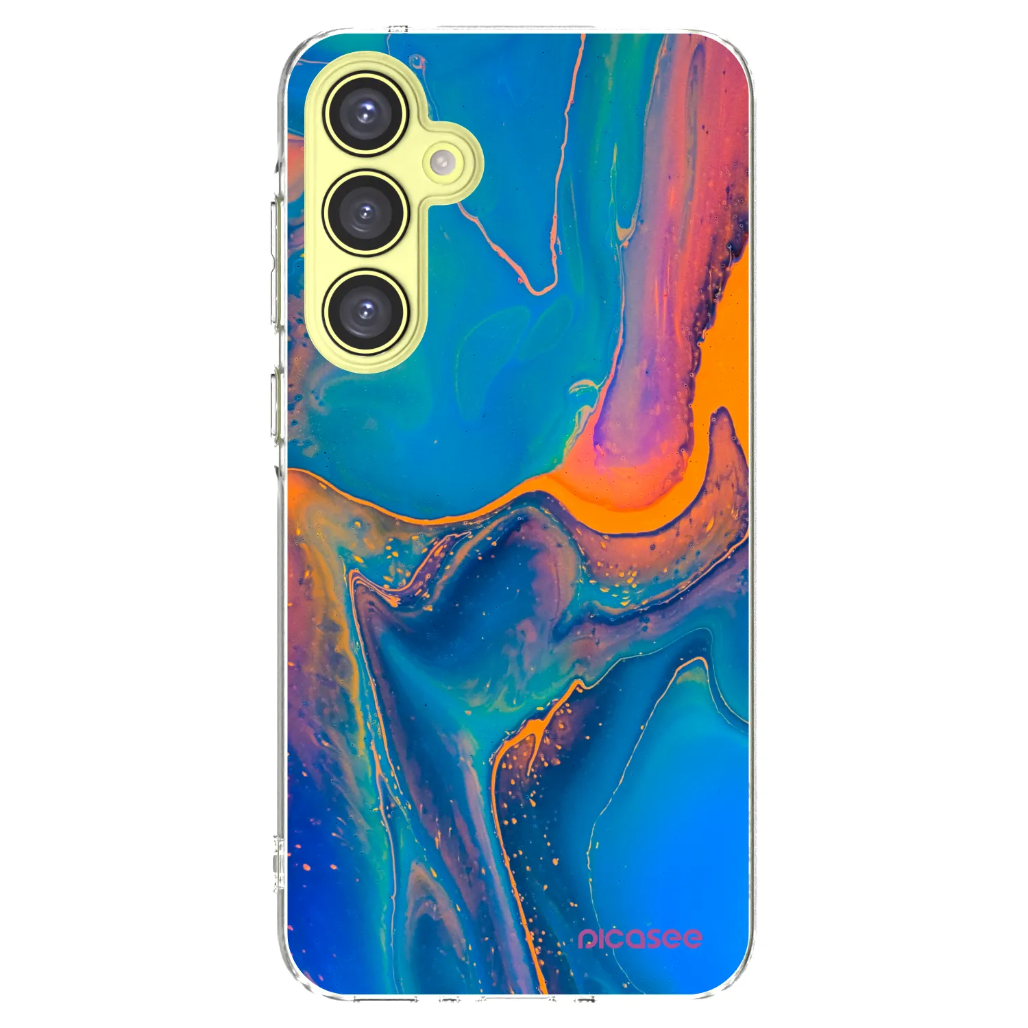 Picasee silikonový průhledný obal pro Samsung Galaxy A35 5G A356B - Rainbow