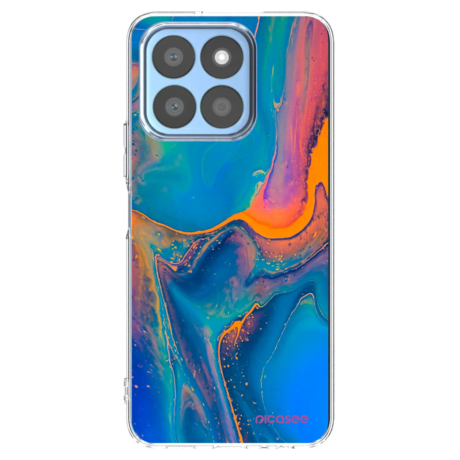 Picasee silikonový průhledný obal pro Honor X8b - Rainbow
