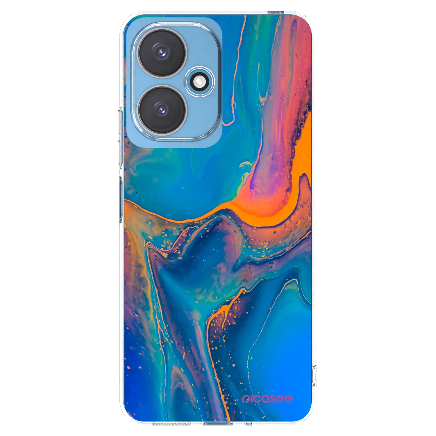 Picasee silikonový průhledný obal pro Xiaomi Redmi 13C 5G - Rainbow