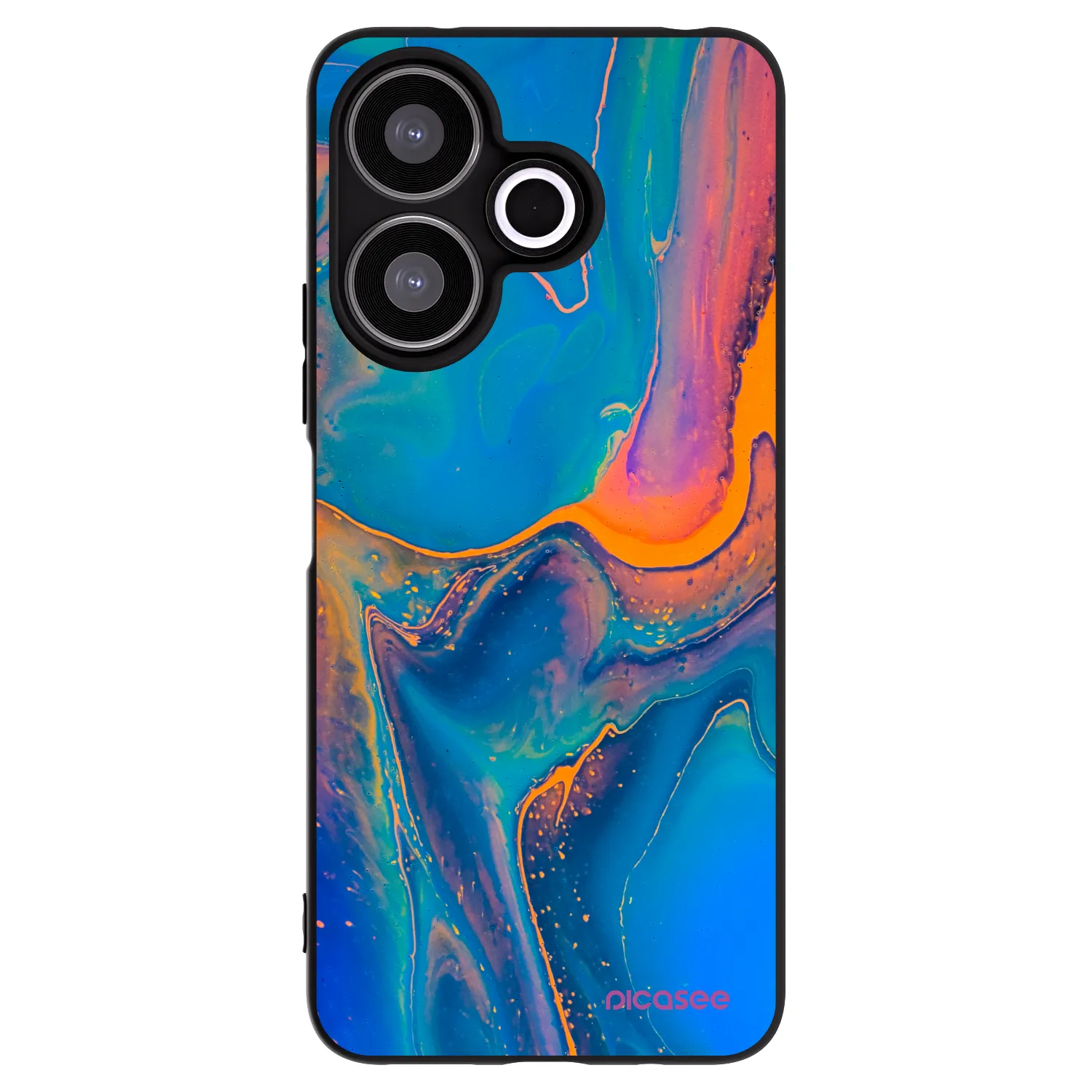 Picasee silikonový černý obal pro Xiaomi Redmi 13 4G - Rainbow