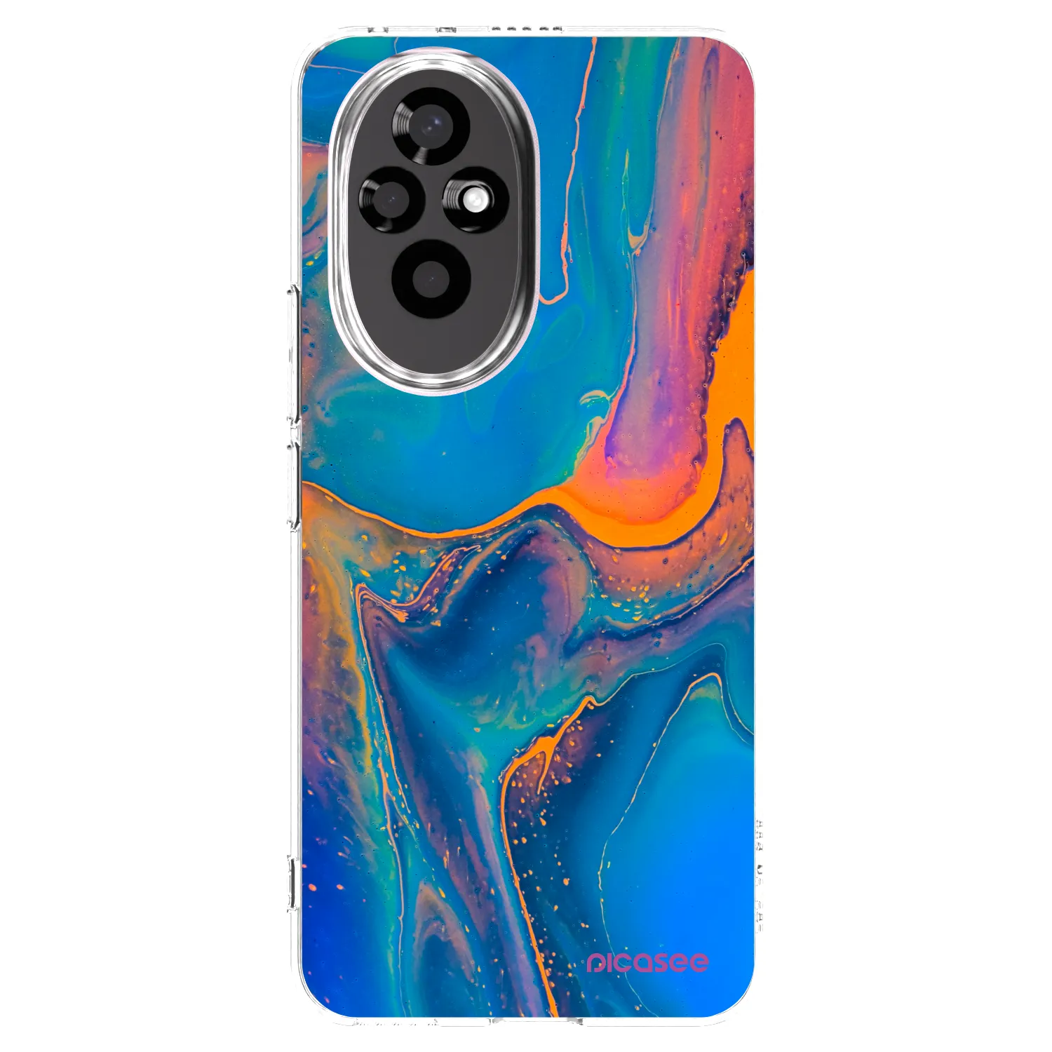 Picasee silikonový průhledný obal pro Honor 200 Pro 5G - Rainbow