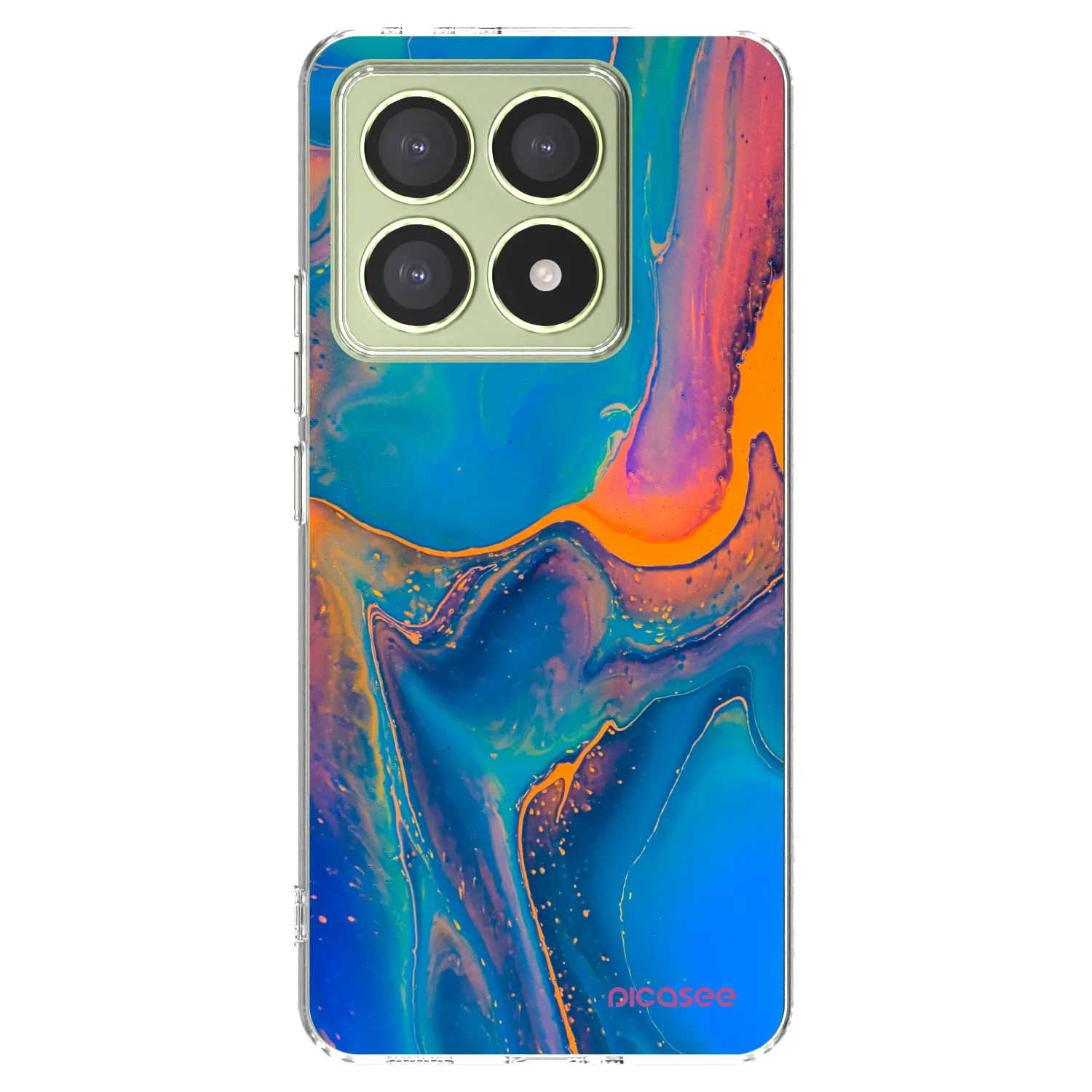 Picasee silikonový průhledný obal pro Xiaomi 14T - Rainbow