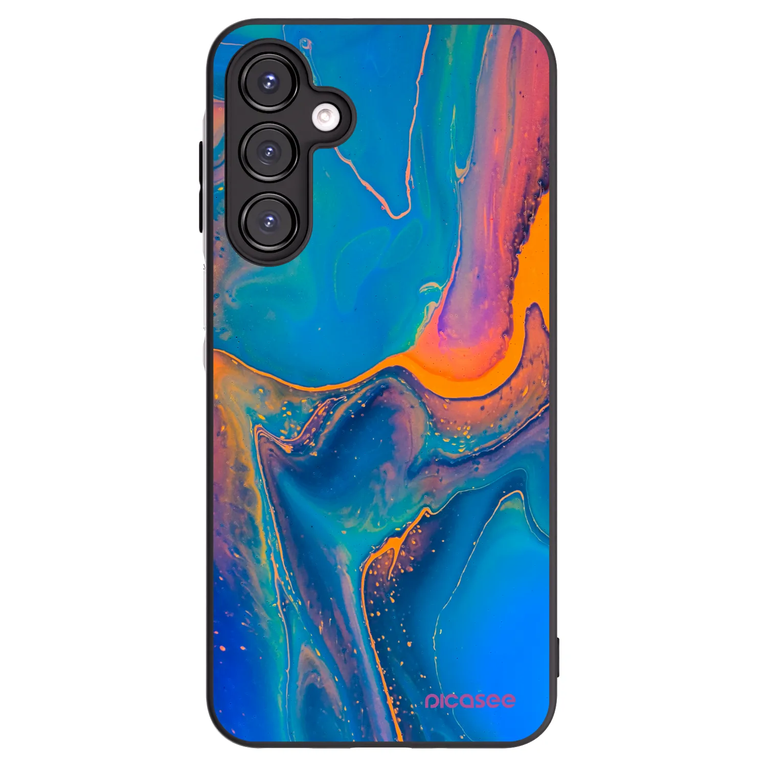Picasee silikonový černý obal pro Samsung Galaxy A16 5G - Rainbow