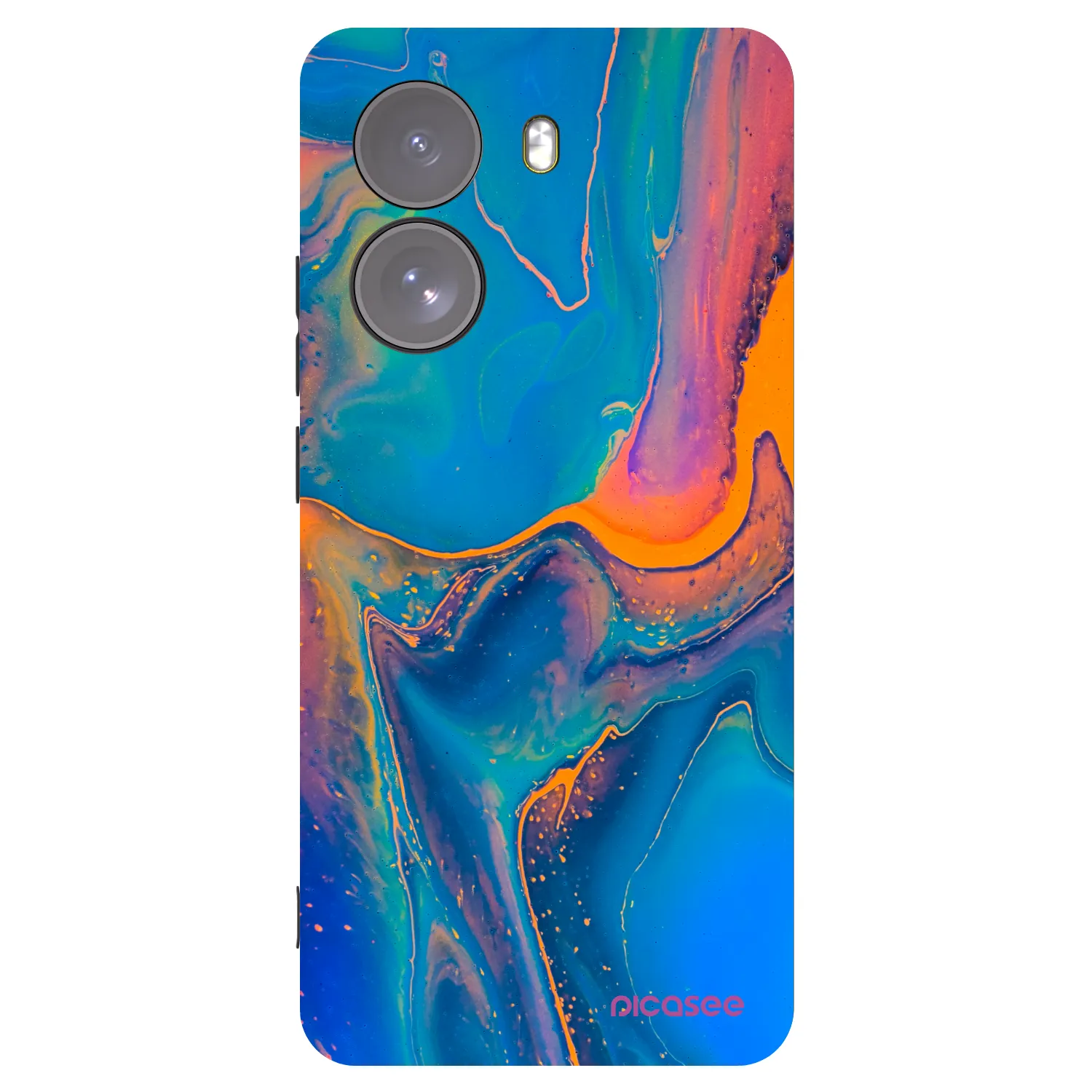 Picasee silikonový černý obal pro Xiaomi Poco X7 - Rainbow