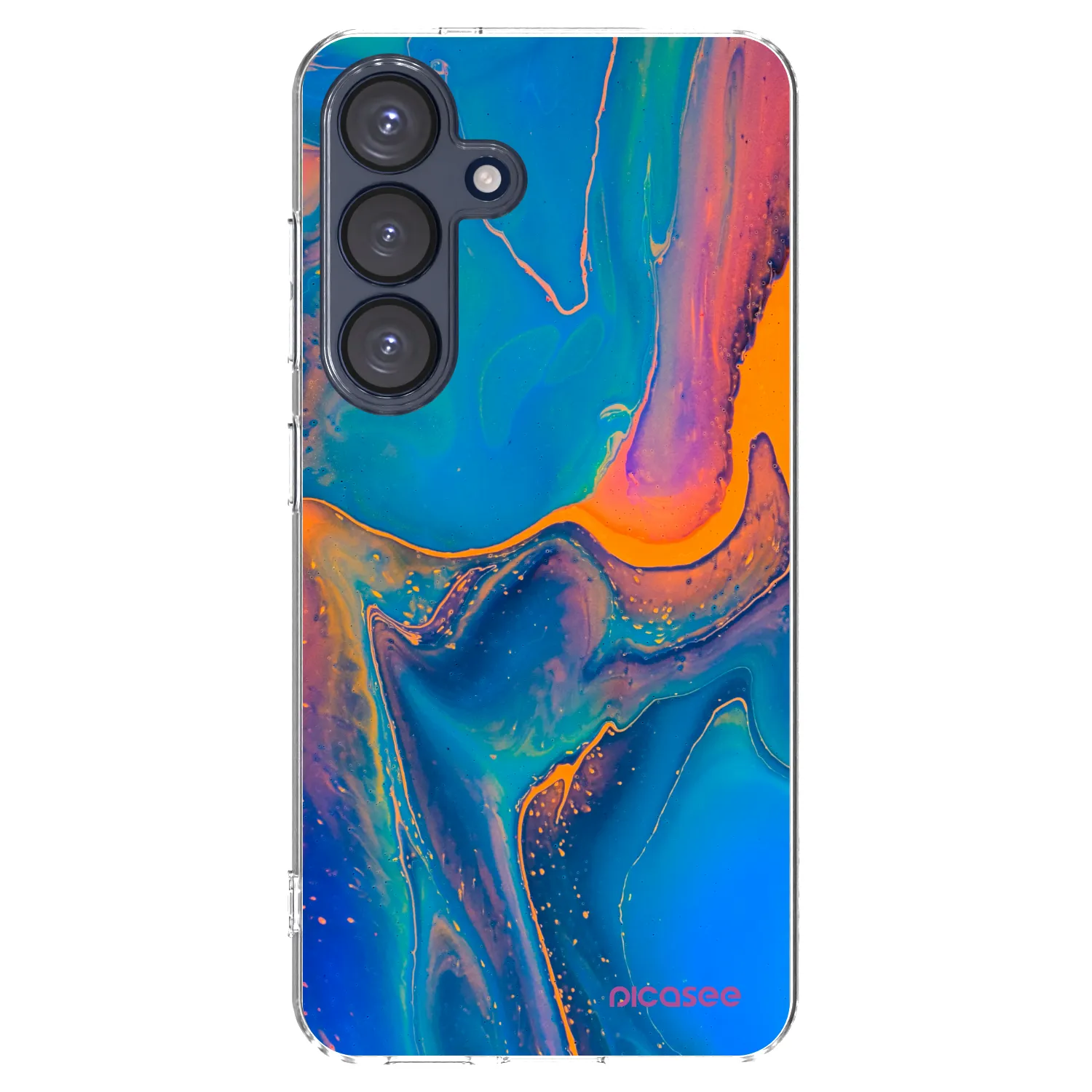 Picasee silikonový průhledný obal pro Samsung Galaxy S25 5G - Rainbow