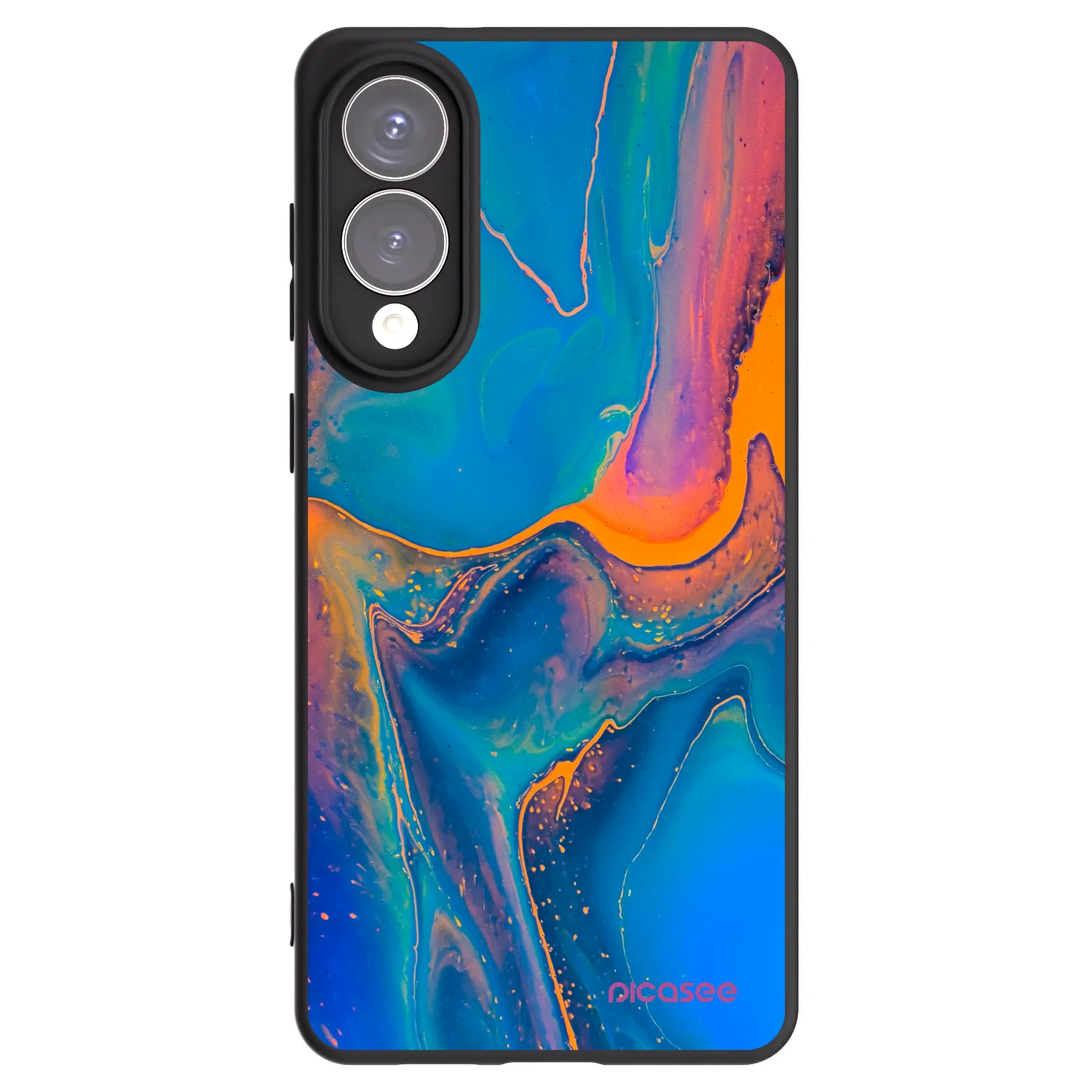 Picasee silikonový černý obal pro Samsung Galaxy S25 Edge 5G - Rainbow